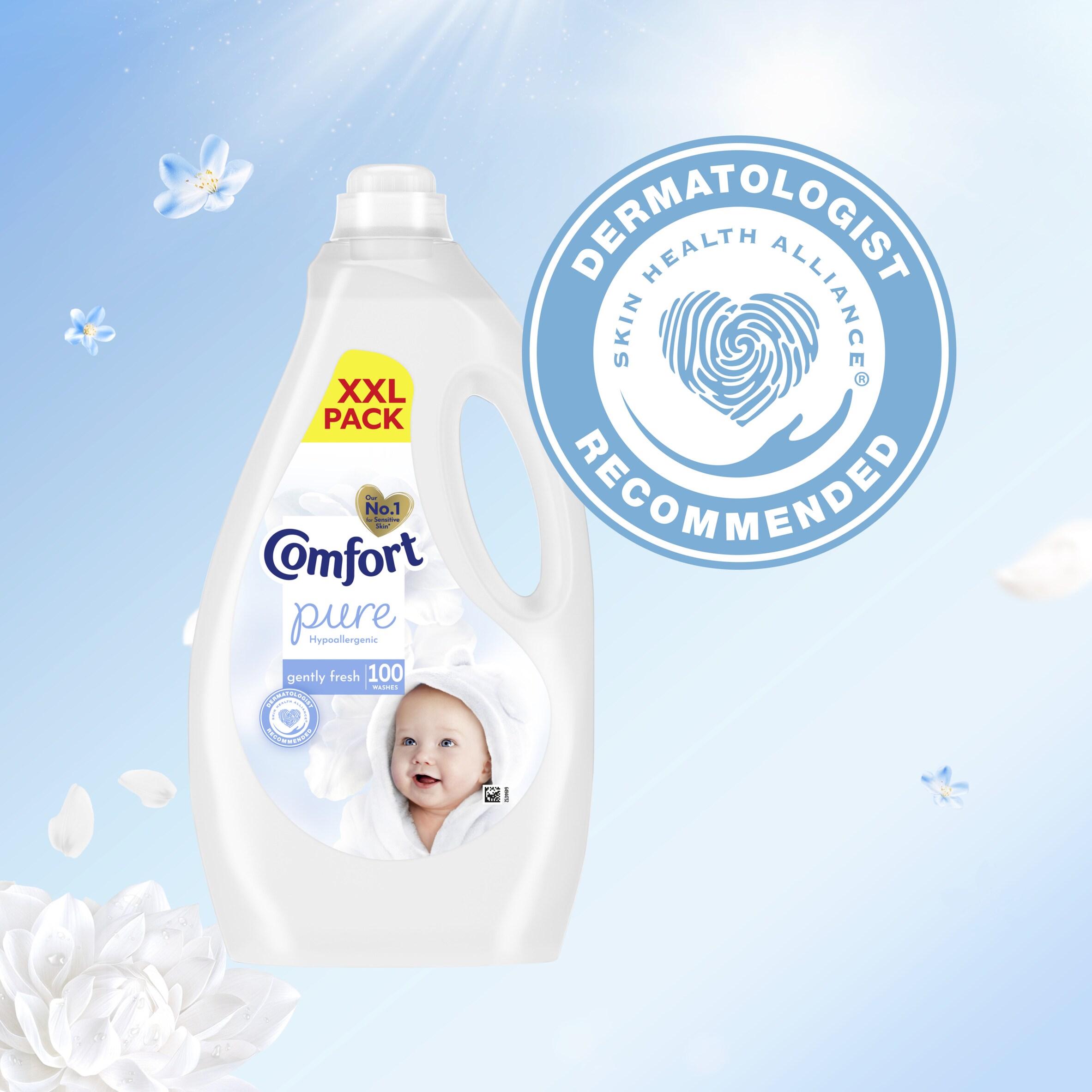 Comfort 100 Washes Pure Gently Fresh Fabric Conditioner 3L thumbnail 2