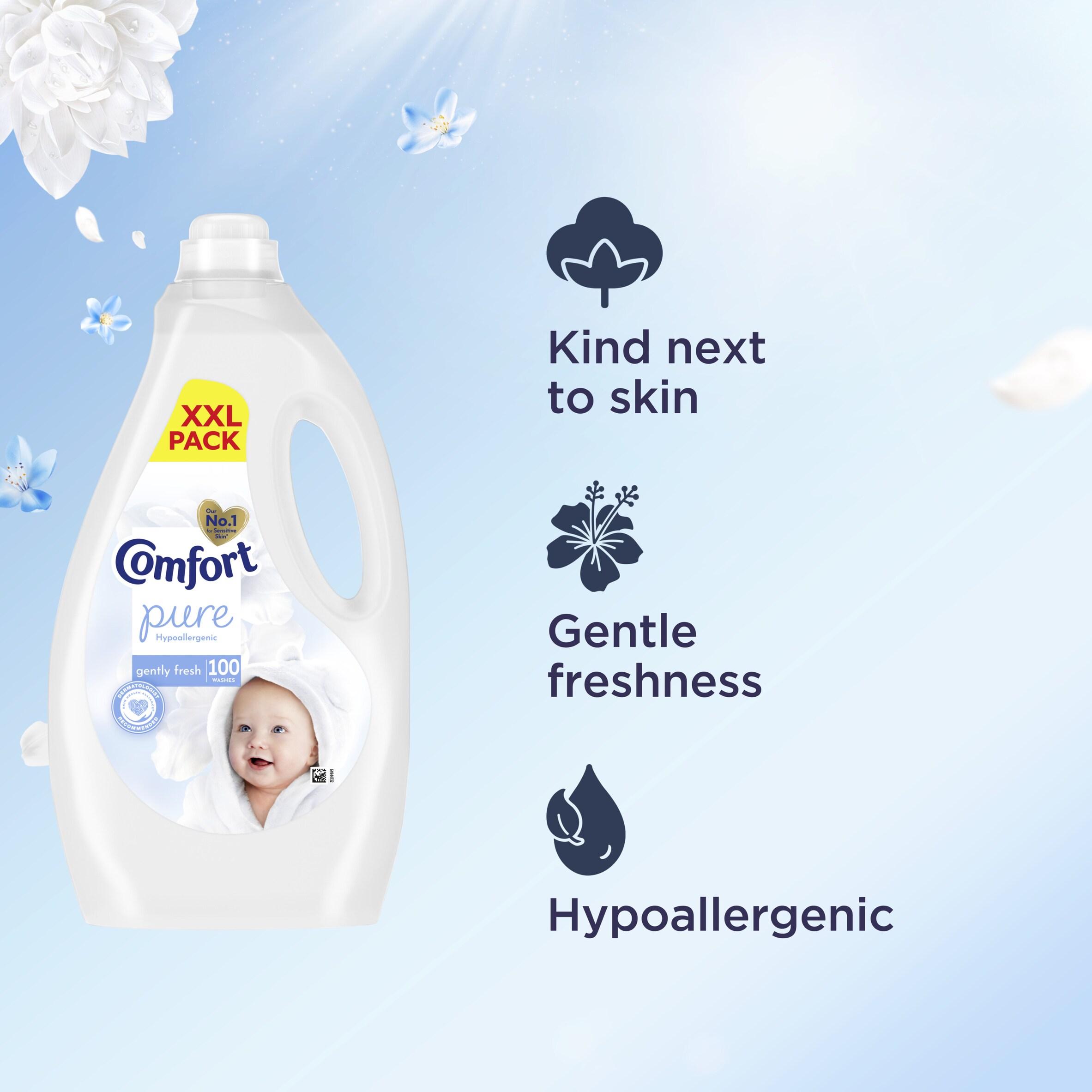 Comfort 100 Washes Pure Gently Fresh Fabric Conditioner 3L thumbnail 3