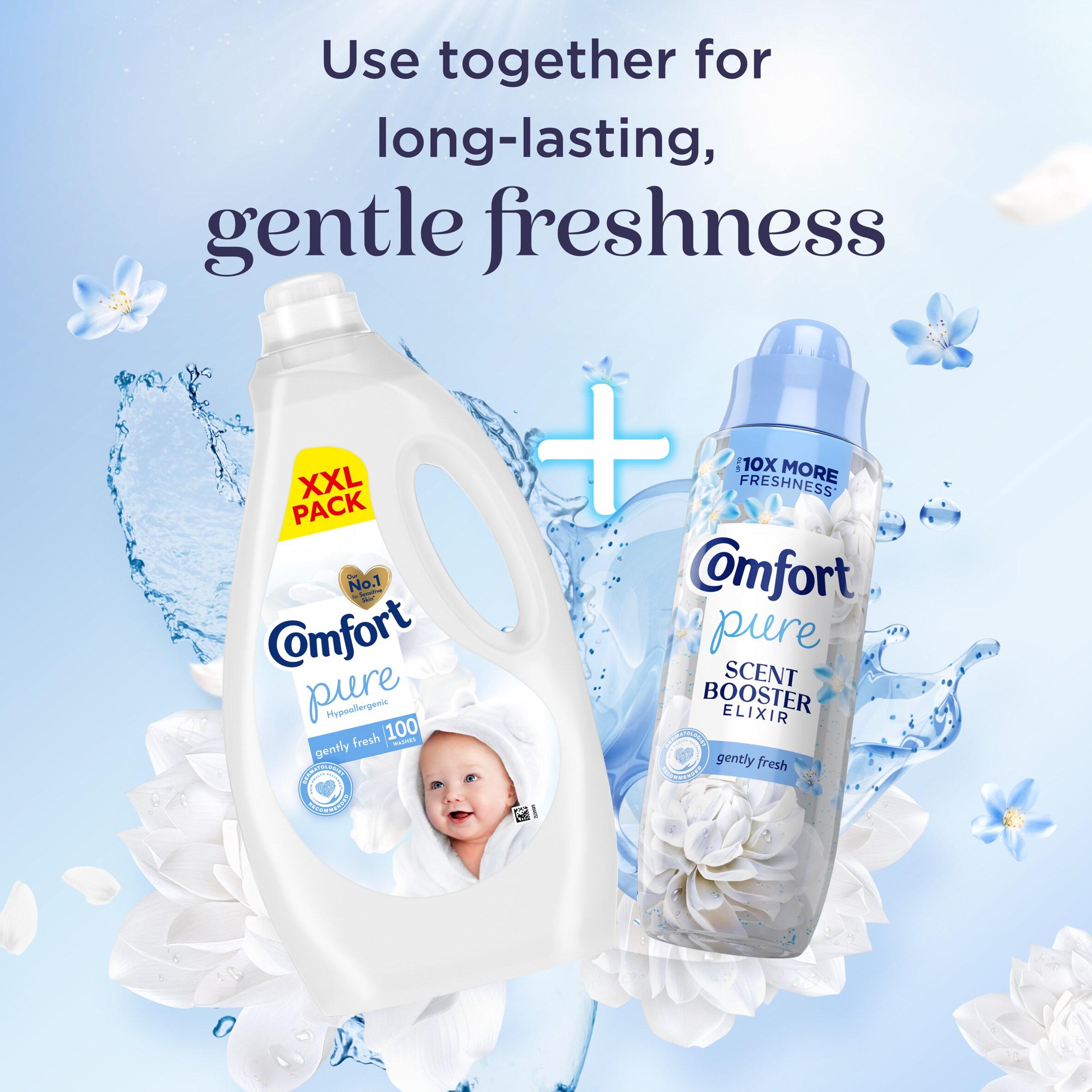 Comfort 100 Washes Pure Gently Fresh Fabric Conditioner 3L thumbnail 5