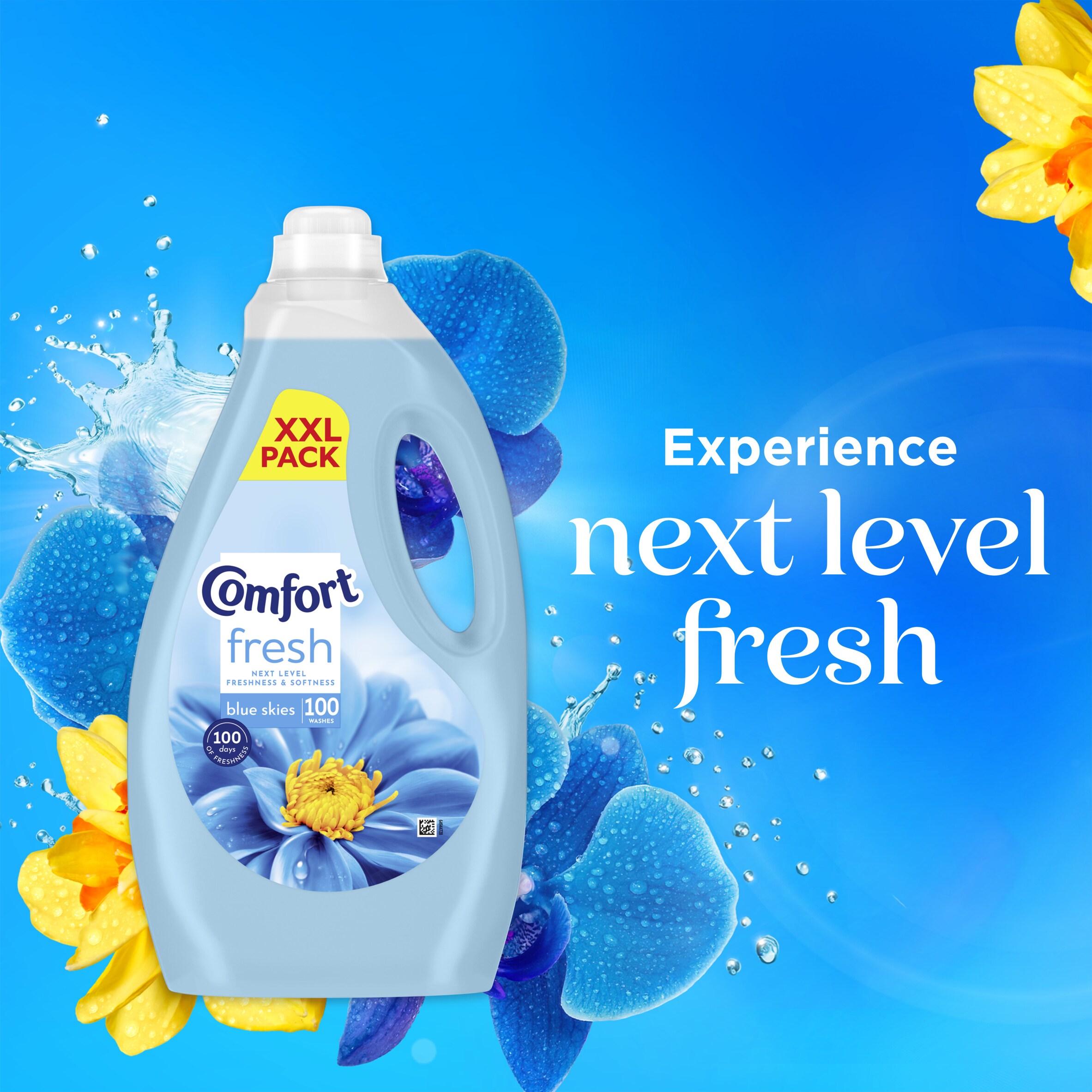 Comfort 100 Washes Fresh Blue Skies Fabric Conditioner 3L thumbnail 3