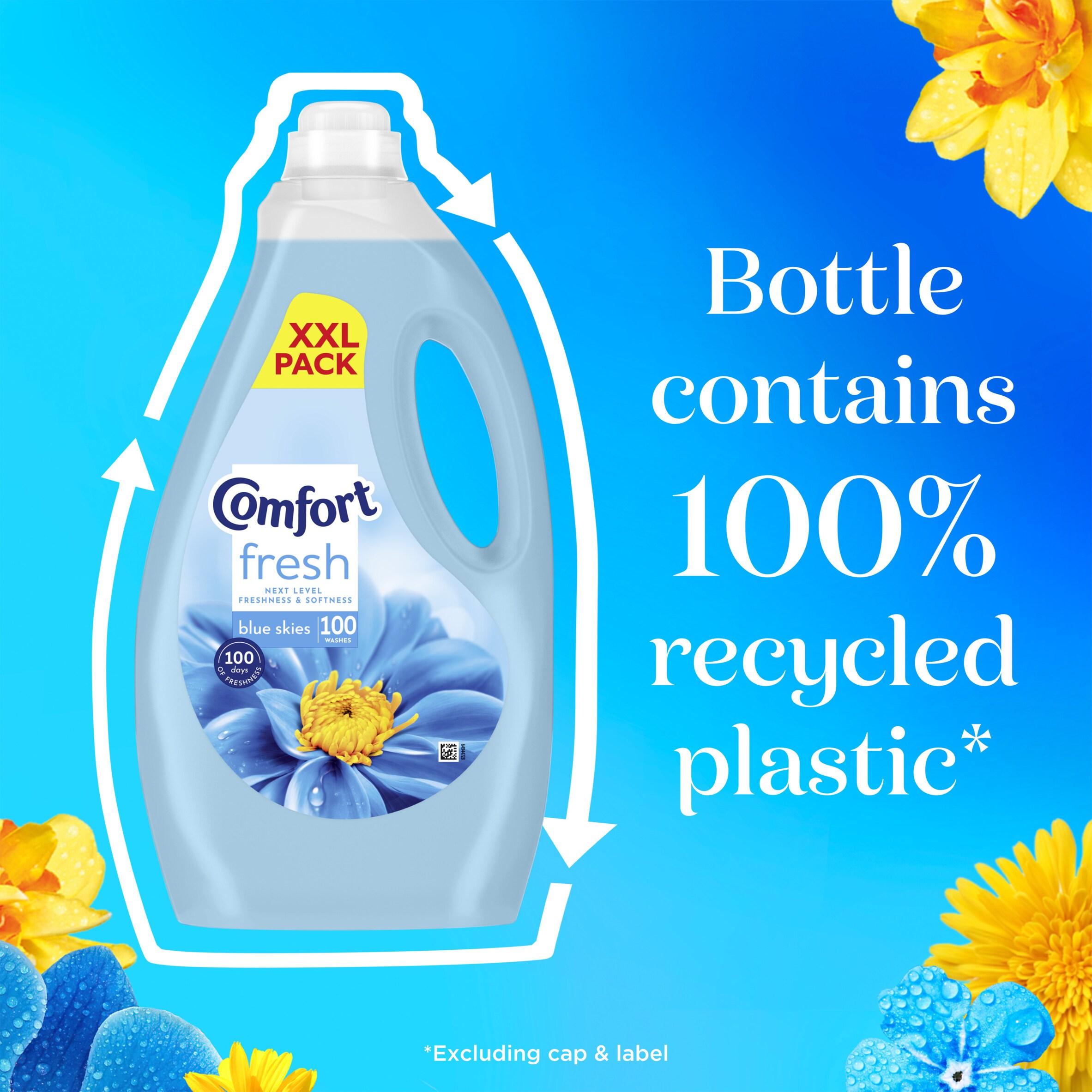 Comfort 100 Washes Fresh Blue Skies Fabric Conditioner 3L thumbnail 5
