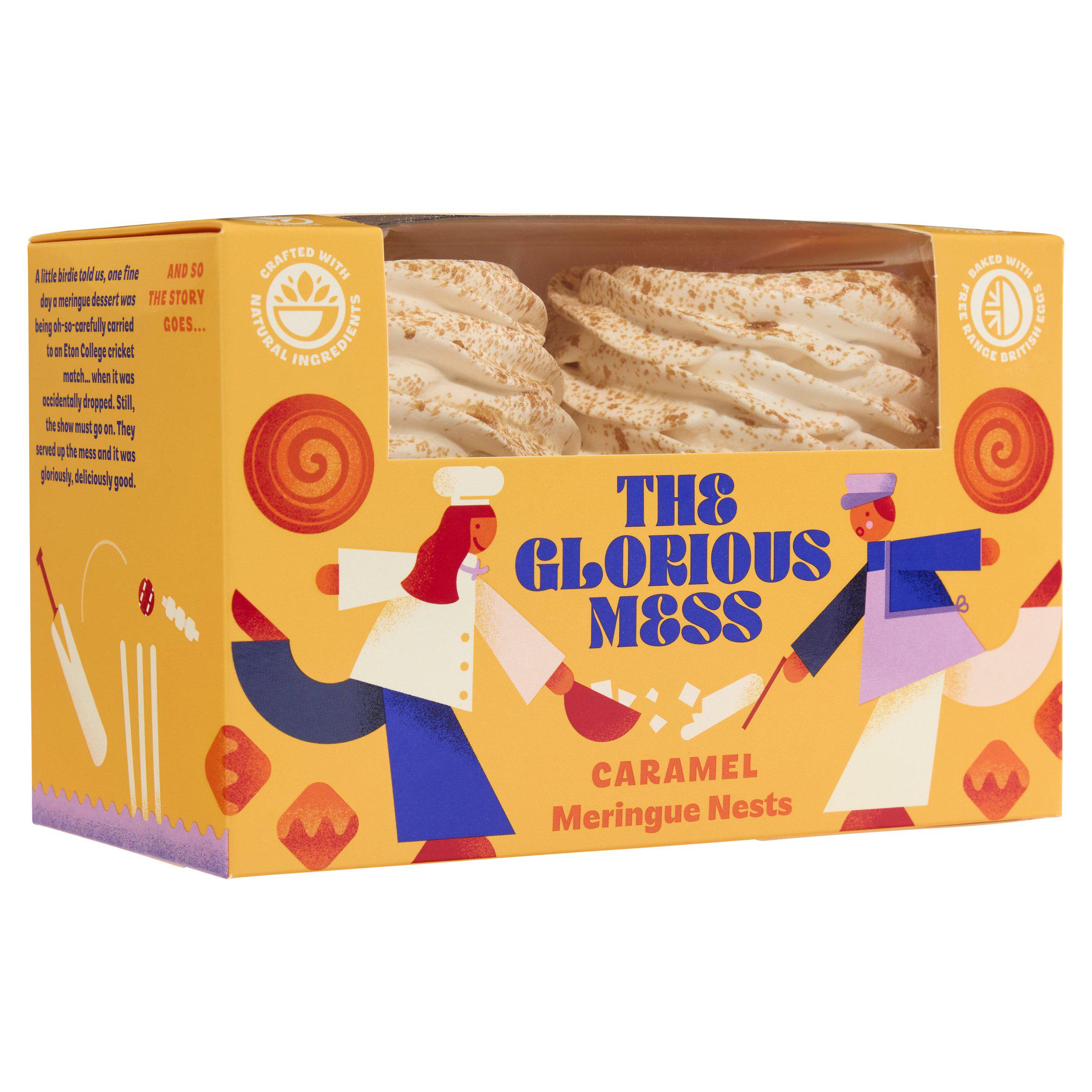The Glorious Mess 4 x Caramel Meringue Nests Dessert Box