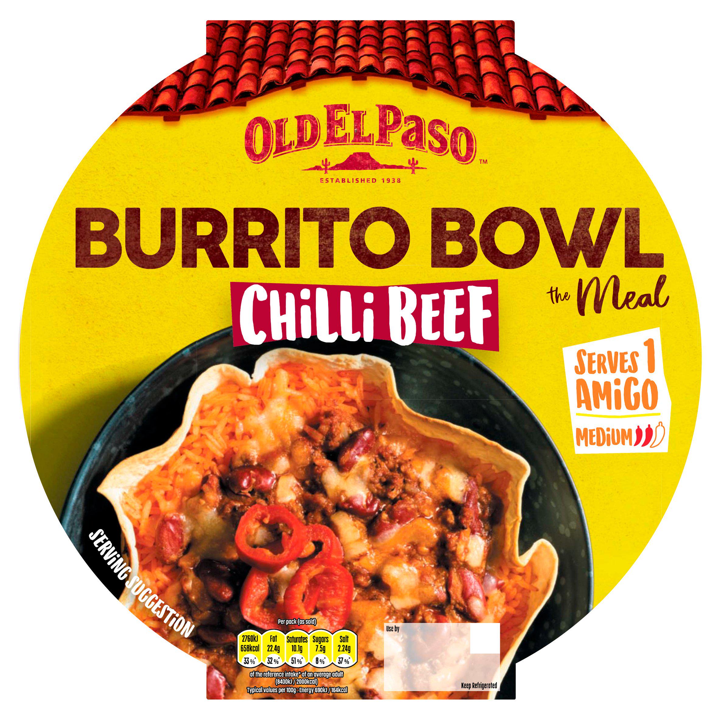 Old El Paso Burrito Bowl - Chilli Beef 400g