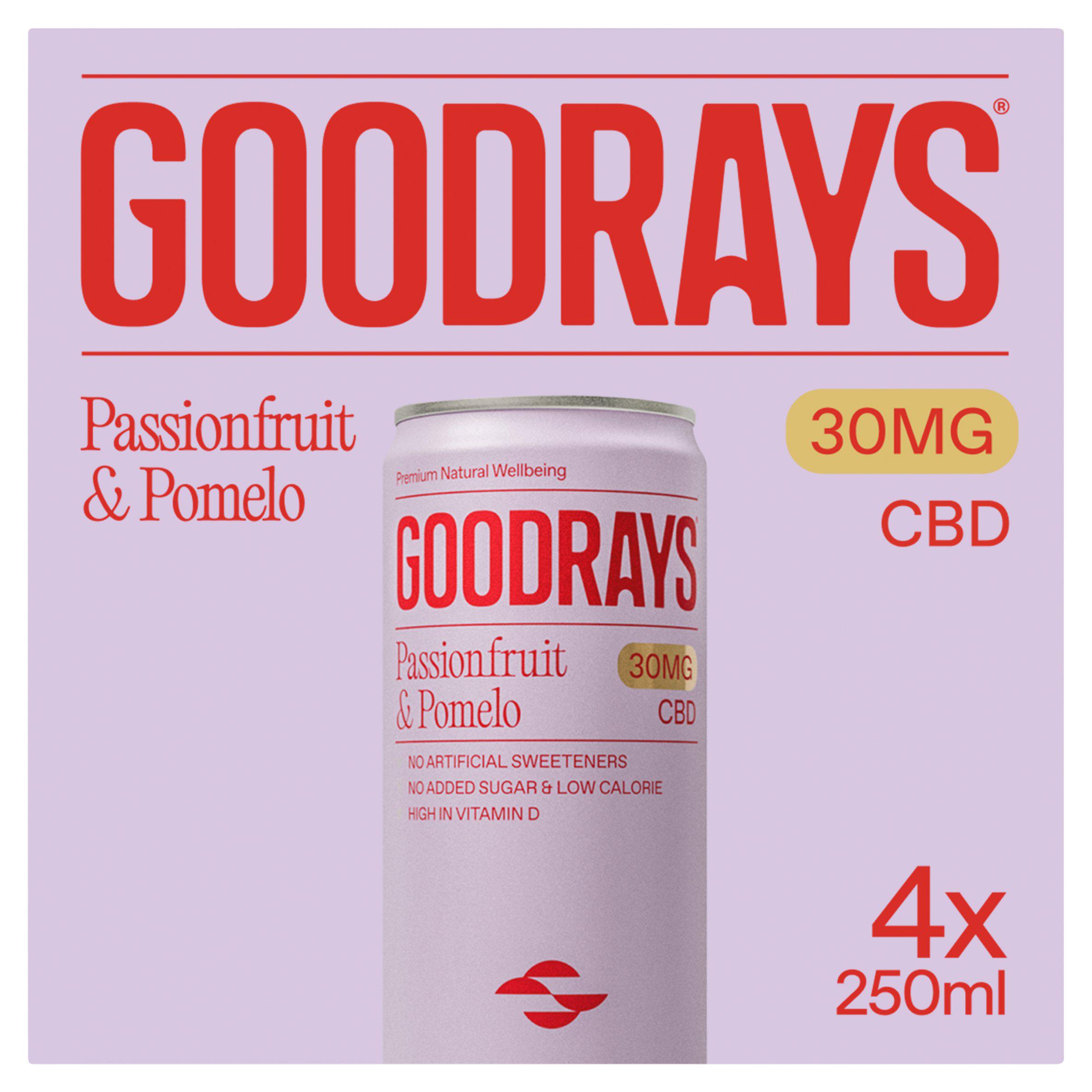 Goodrays CBD Drinks - Passionfruit & Pomelo