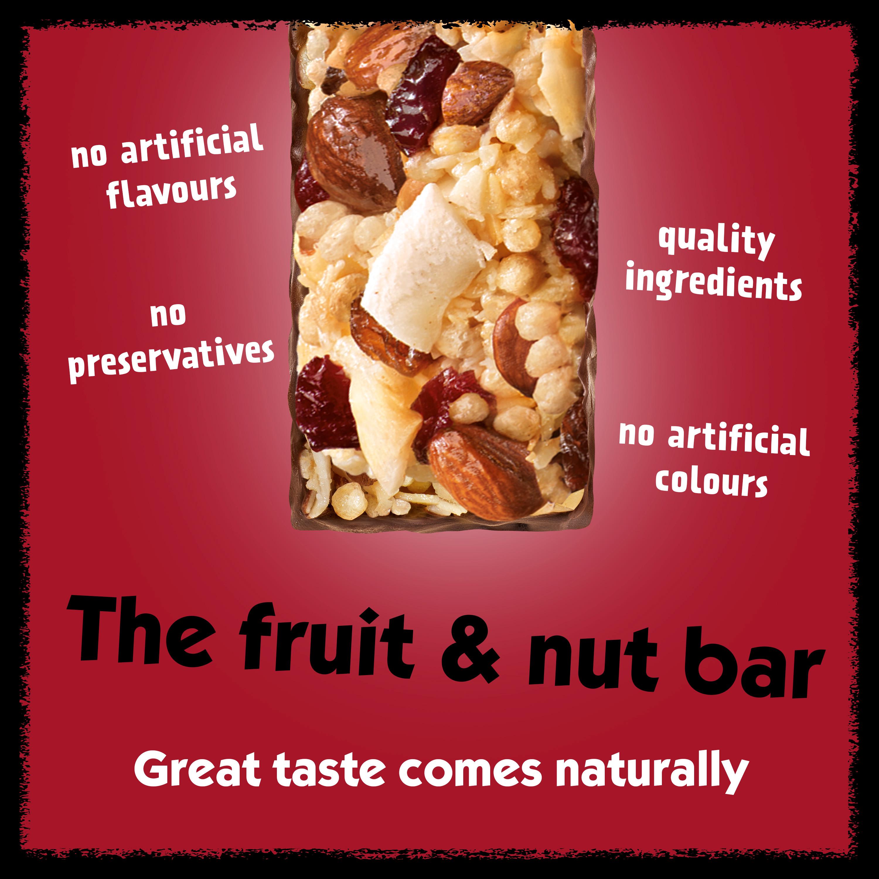 Eat Natural 3 x 40g Almonds, Cranberries & Coconut Dark Chocolate Cereal Bars thumbnail 4
