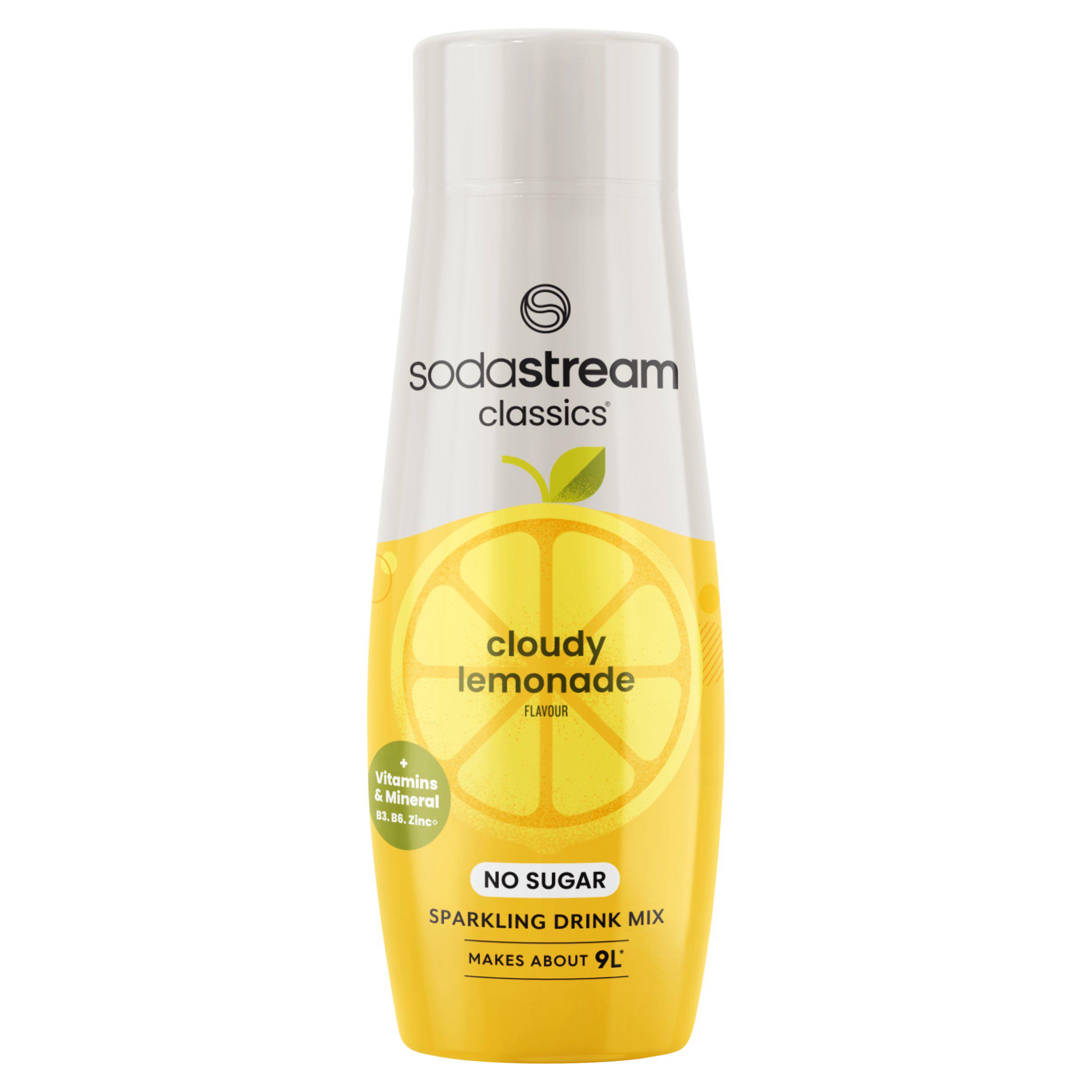 Sodastream 440ml Classics Cloudy Lemonade Flavour Sparkling Drink Mix