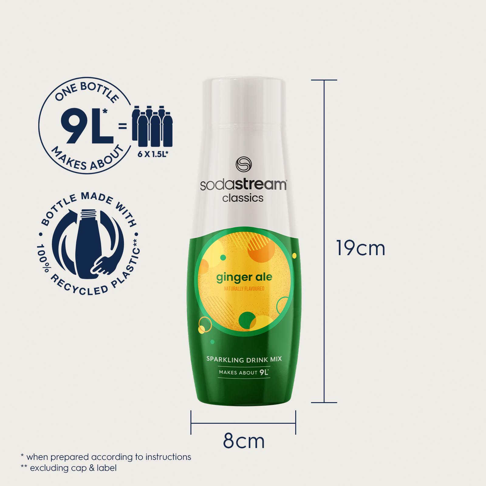 Sodastream 440ml Classics Ginger Ale Sparkling Drink Mix thumbnail 4
