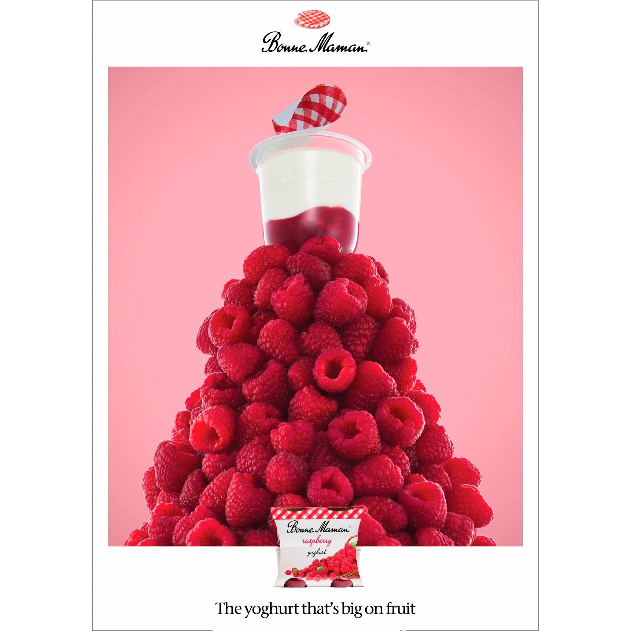 Bonne Maman 4 x 115g Raspberry Yoghurt thumbnail 2