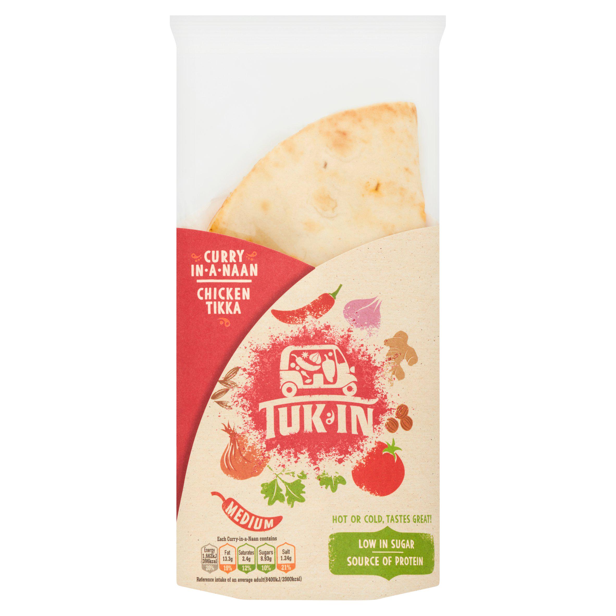 Tuk In 180g Curry in a Naan Chicken Tikka Wrap