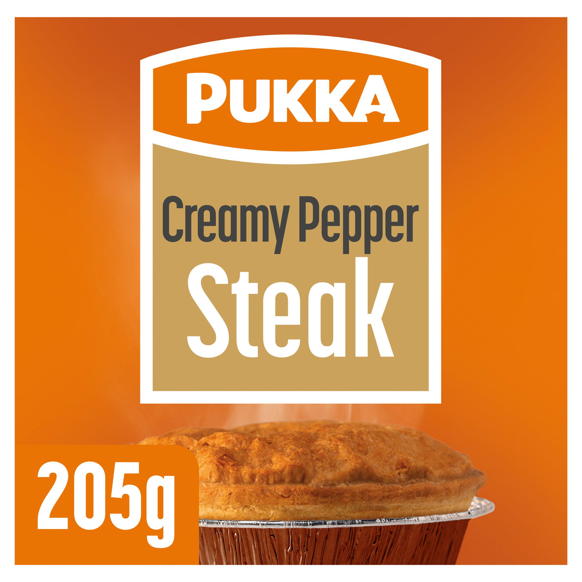 Pukka 205g Creamy Pepper Steak Pie