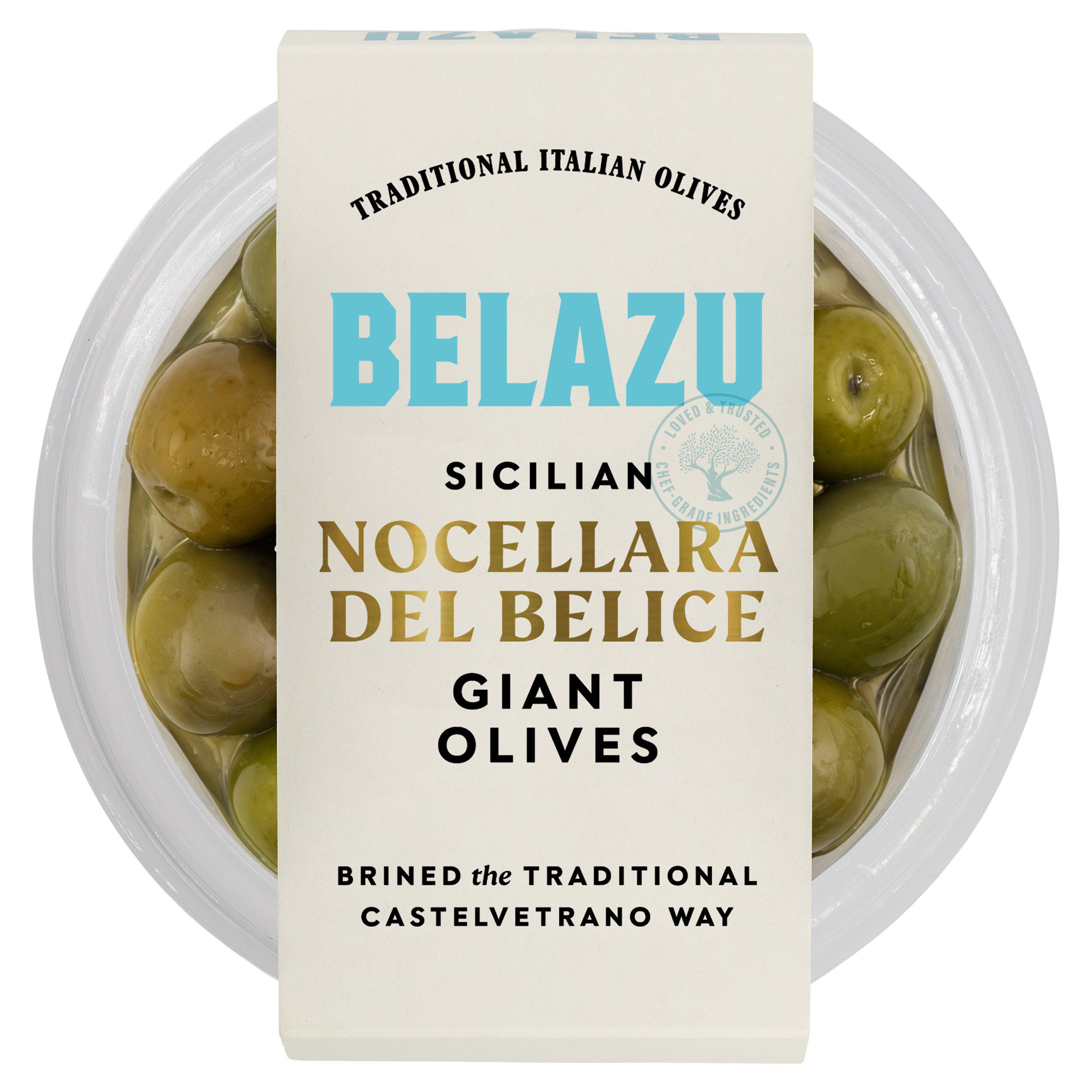 Belazu 320g Sicilian Nocellara Giant Olives
