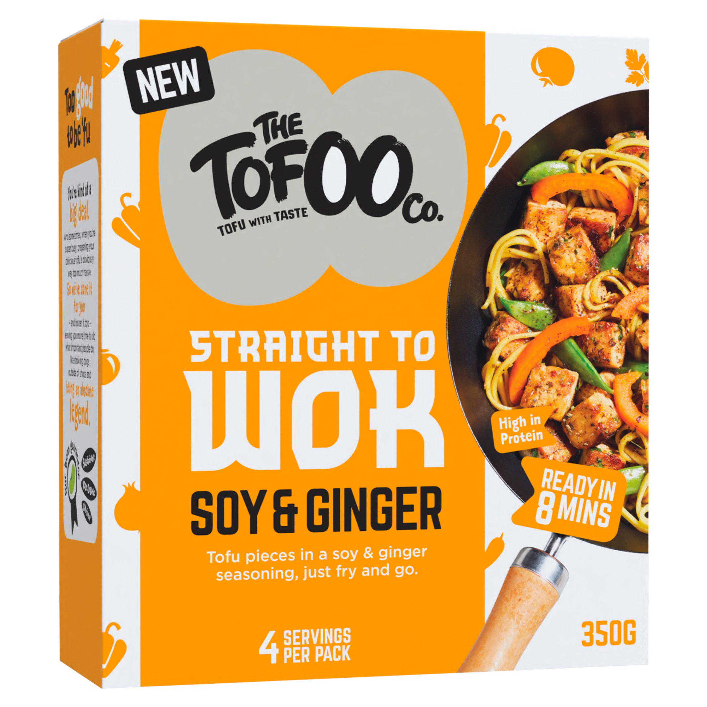 The Tofoo Co. Straight To Wok Soy & Ginger Tofu 350g 