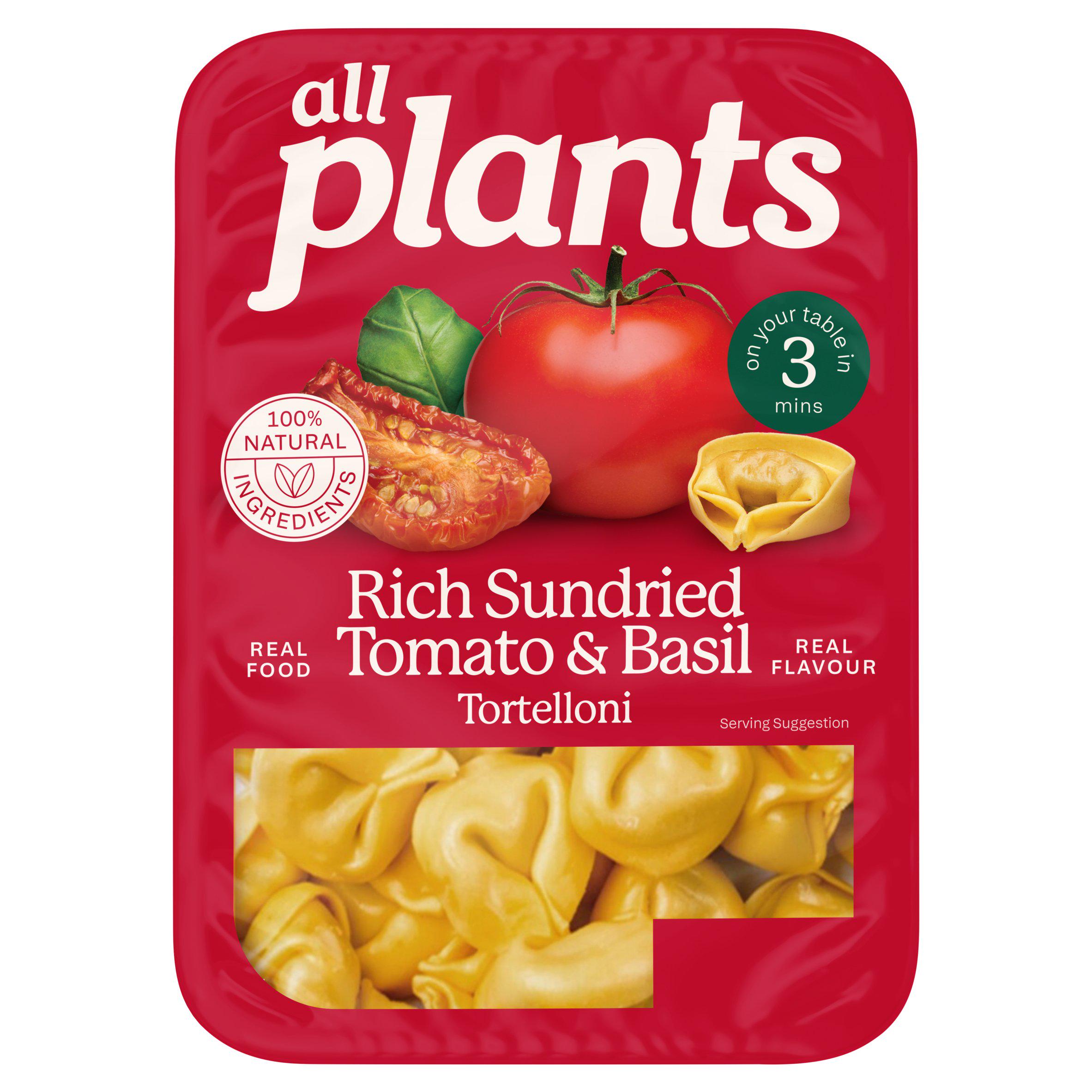 Plants Rich Sun-Dried Tomato & Basil Tortelloni