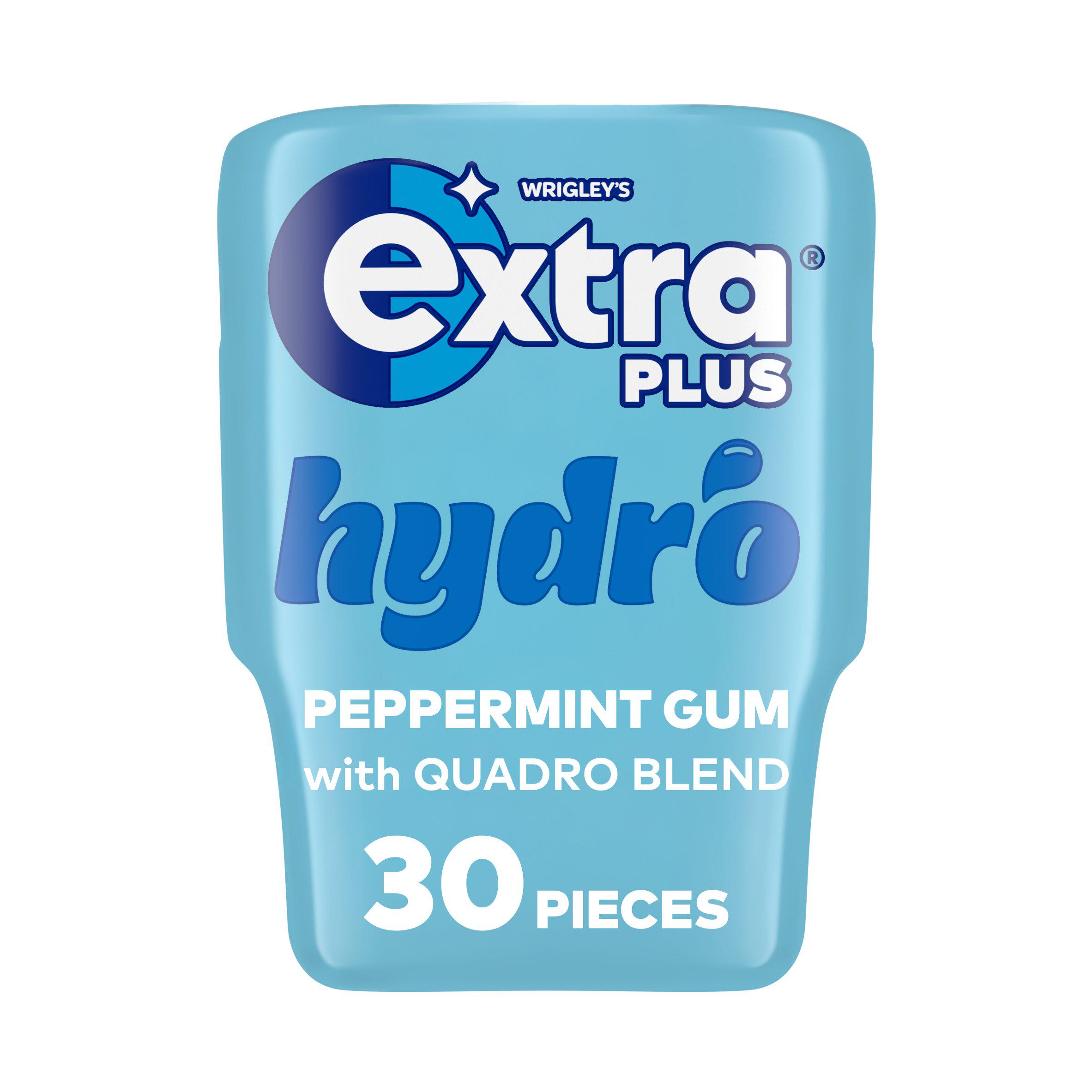 Extra Plus 30 x Hydro Sugarfree Chewing Gum Bottle