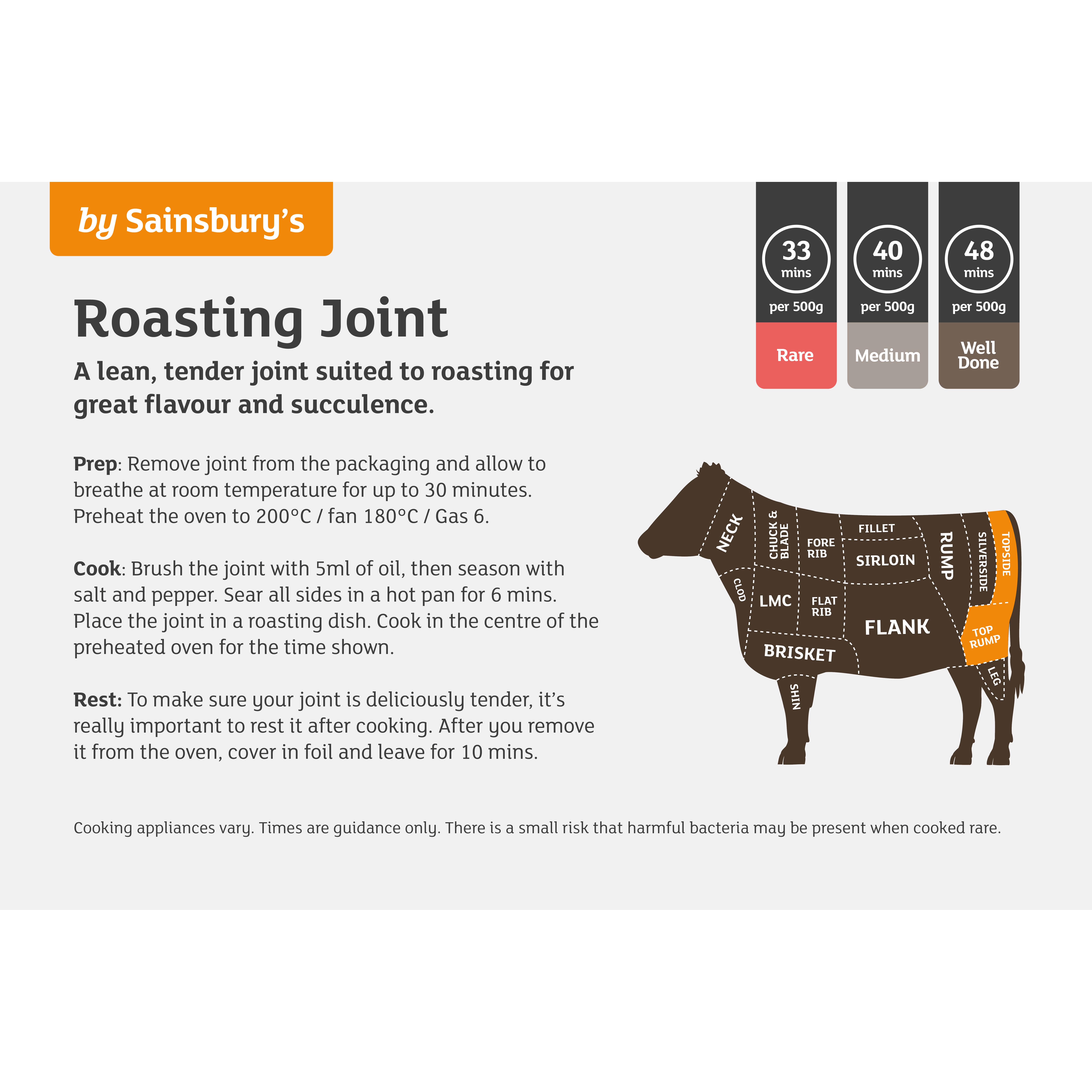 Sainsbury's British or Irish 21 Day Matured Lean Beef Roasting Joint (Approx. 1.4kg) thumbnail 2