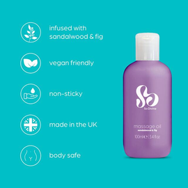 So Divine Massage Oil with Sandlewood and Fig Vegan Friendly thumbnail 2