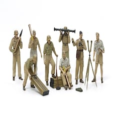 Tamiya German Luftwaffe Artillery Crew Set Africa Corps (1:35) - Image 1