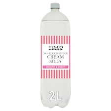 Tesco No Added Sugar Cream Soda 2L