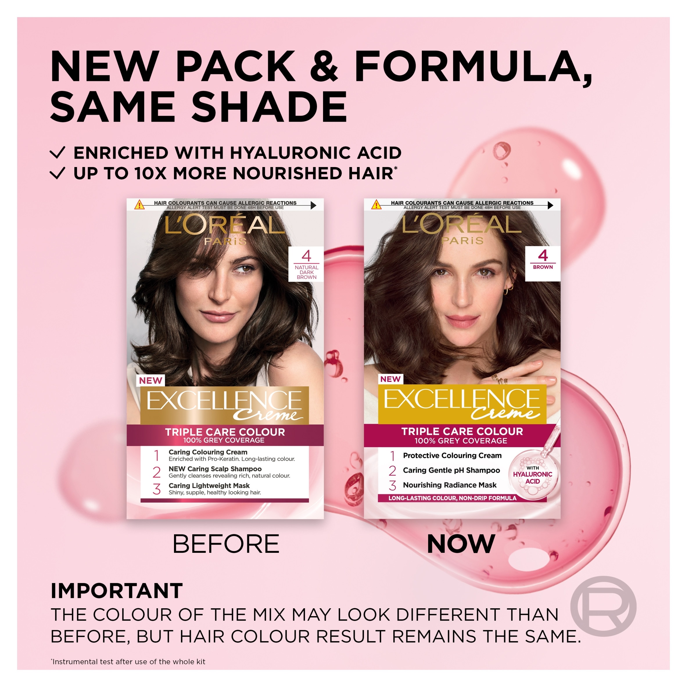 L'Oreal Paris Excellence Creme 4 Natural Dark Brown Permanent Hair Dye thumbnail 2