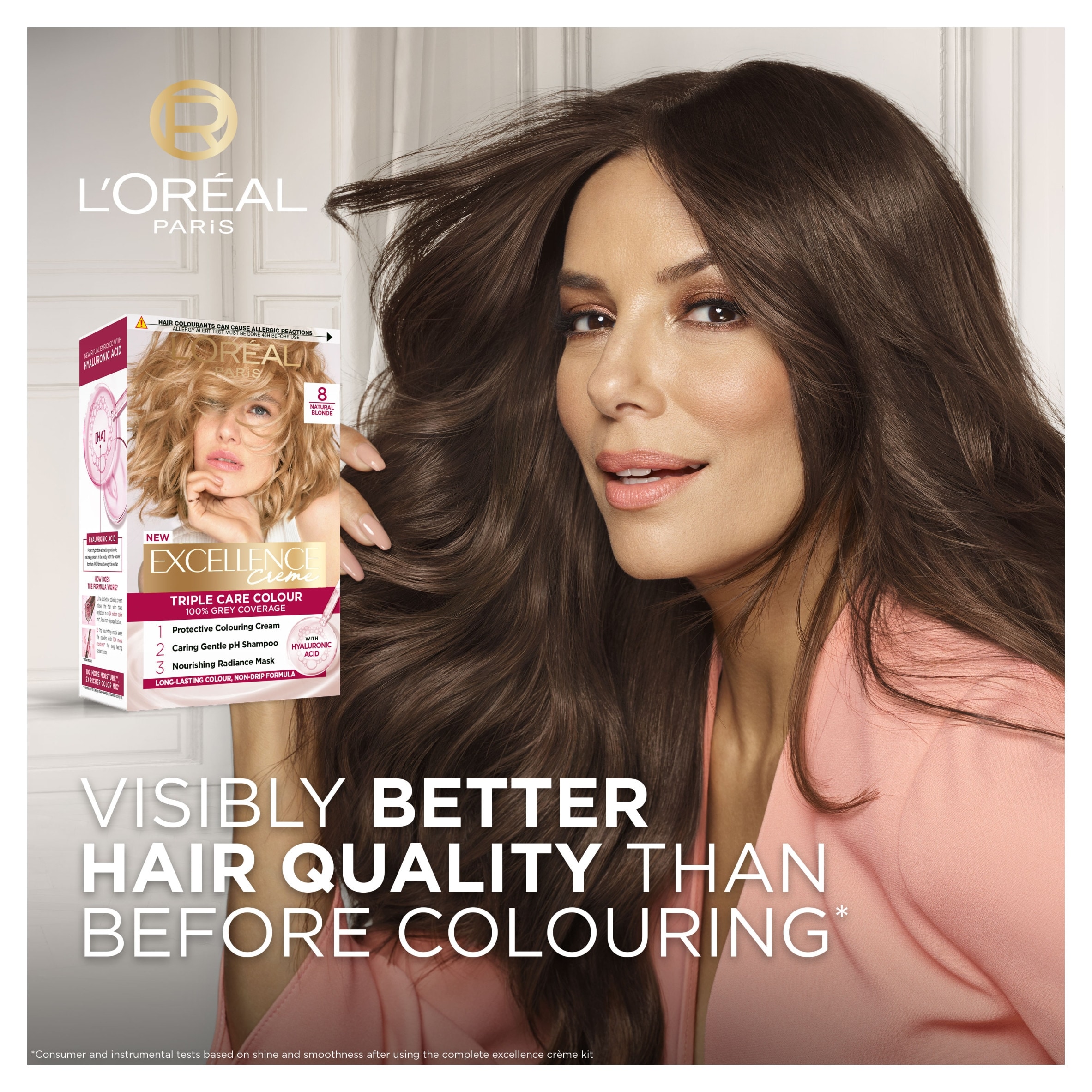 L'Oreal Paris Excellence Creme Permanent Hair Dye - 8 Natural Blonde thumbnail 3