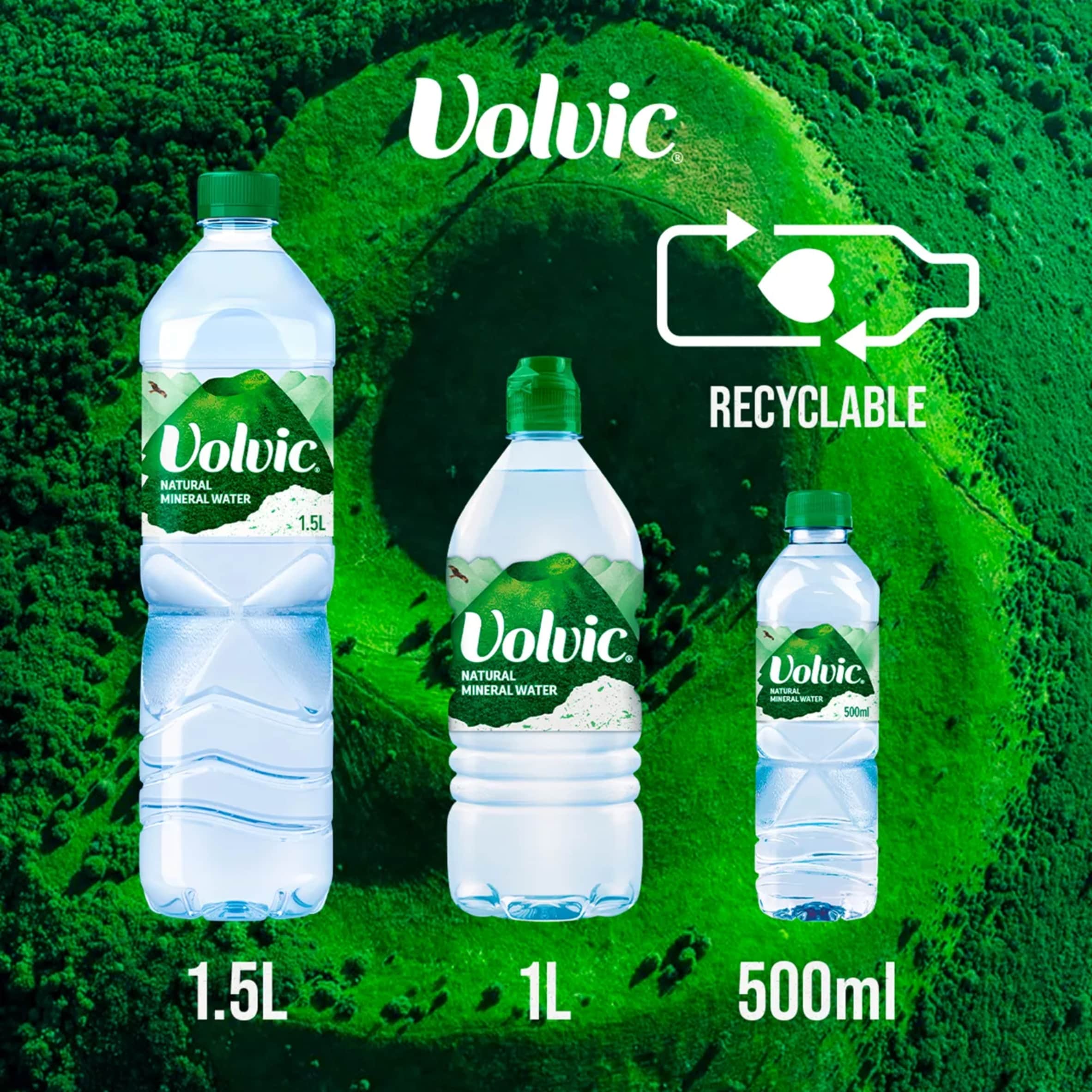 Volvic Natural Bottled Mineral Still Water 1L thumbnail 5