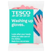 Tesco Dishwashing Rubber Gloves Small 1 Pair