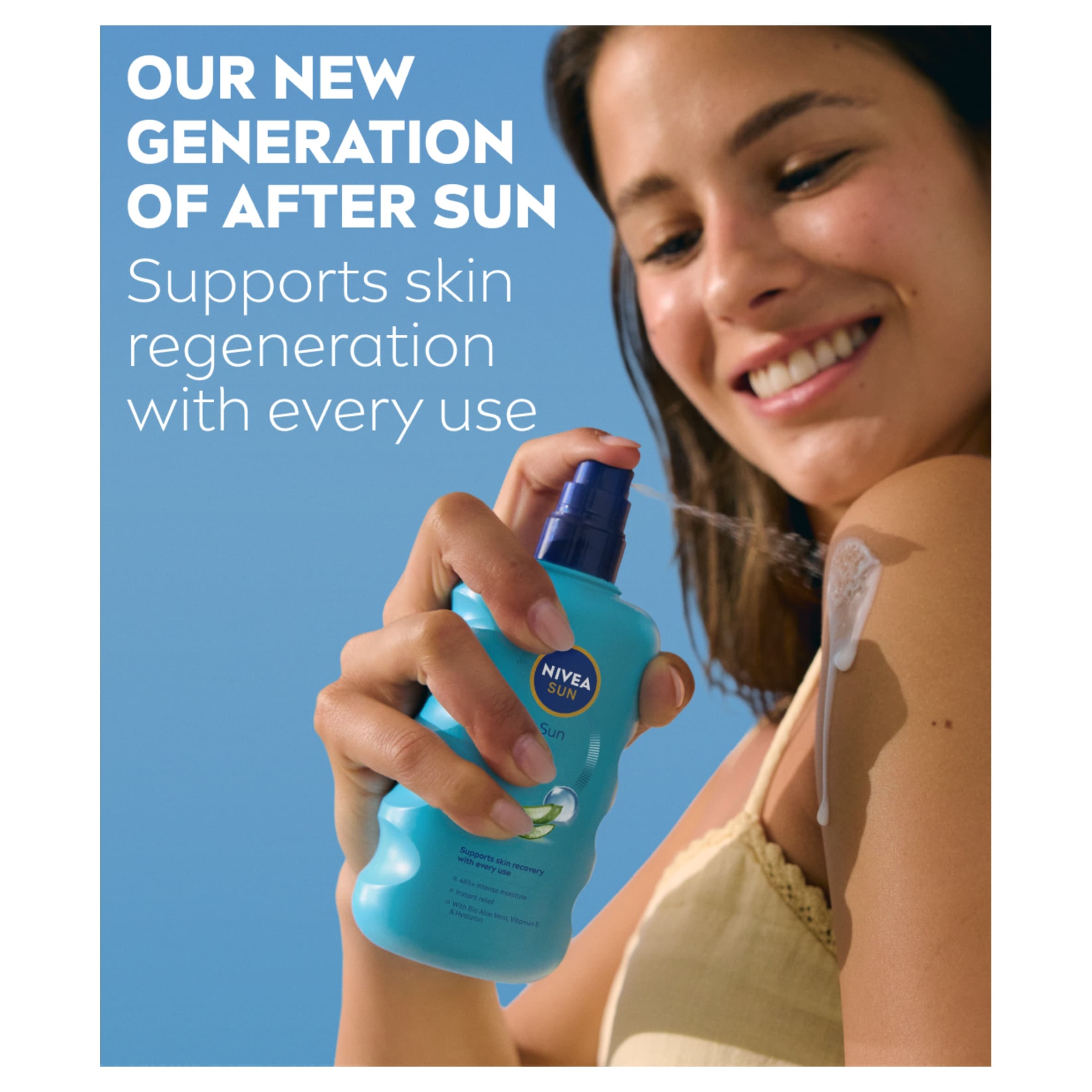 NIVEA SUN After Sun Moisturising Soothing Spray Lotion 200ml thumbnail 2