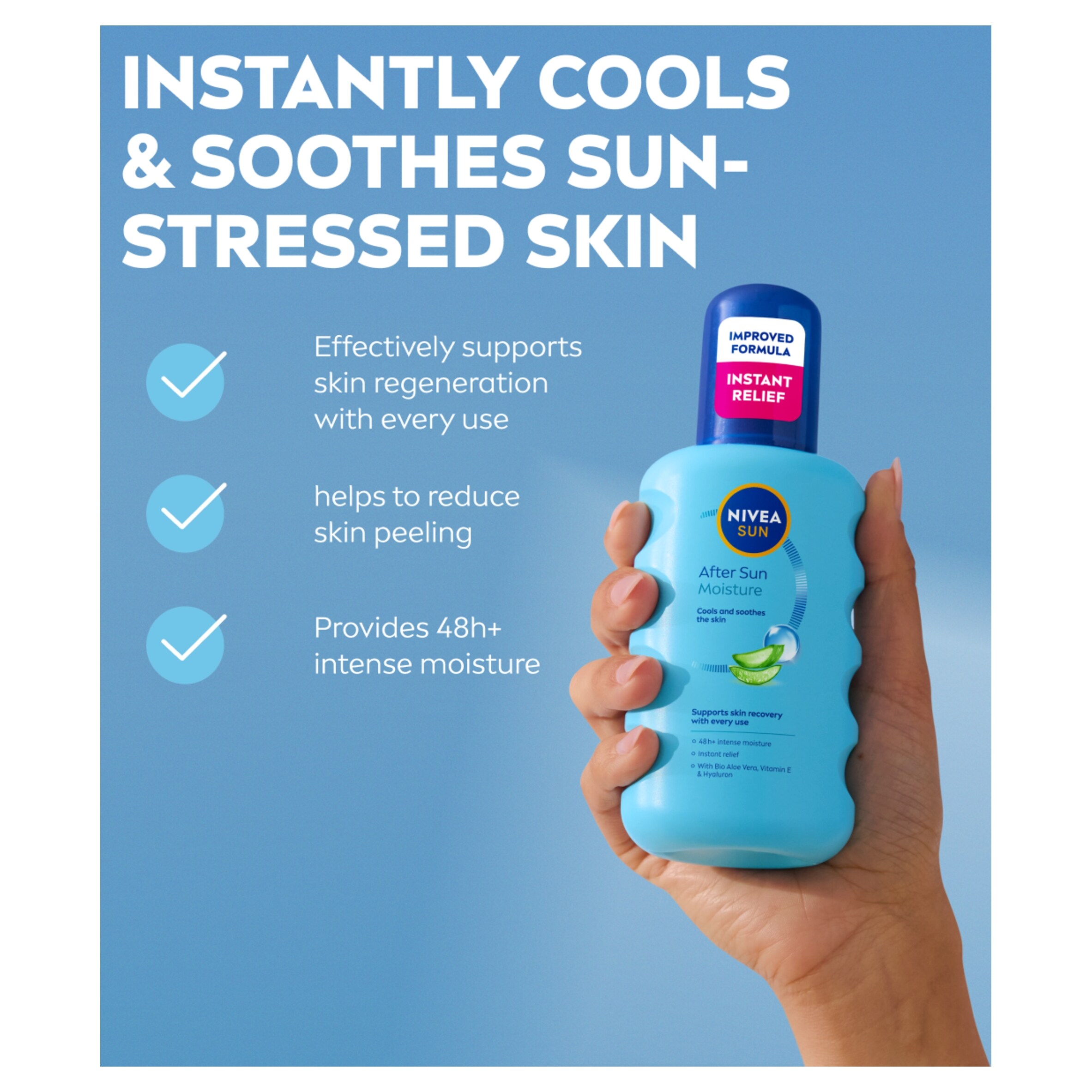 NIVEA SUN After Sun Moisturising Soothing Spray Lotion 200ml thumbnail 5