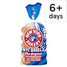 New York Bakery Co The Original Plain Bagels 5 Pack