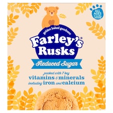 Farleys Rusks Reduced Sugar Baby Food Snack 300g