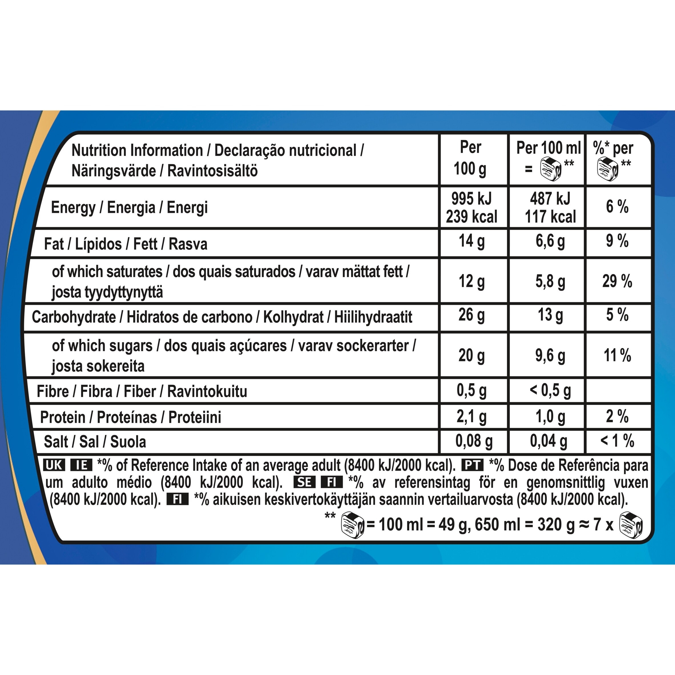 Viennetta Vanilla Ice Cream Dessert 650Ml thumbnail 2