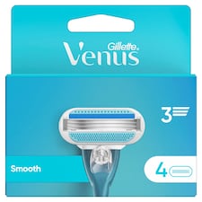 Gillette Venus Smooth Women's Razor Blade Refills 4 Pack