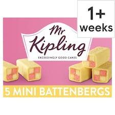 Mr Kipling Mini Battenbergs - Apricot and Almond 5 Pack