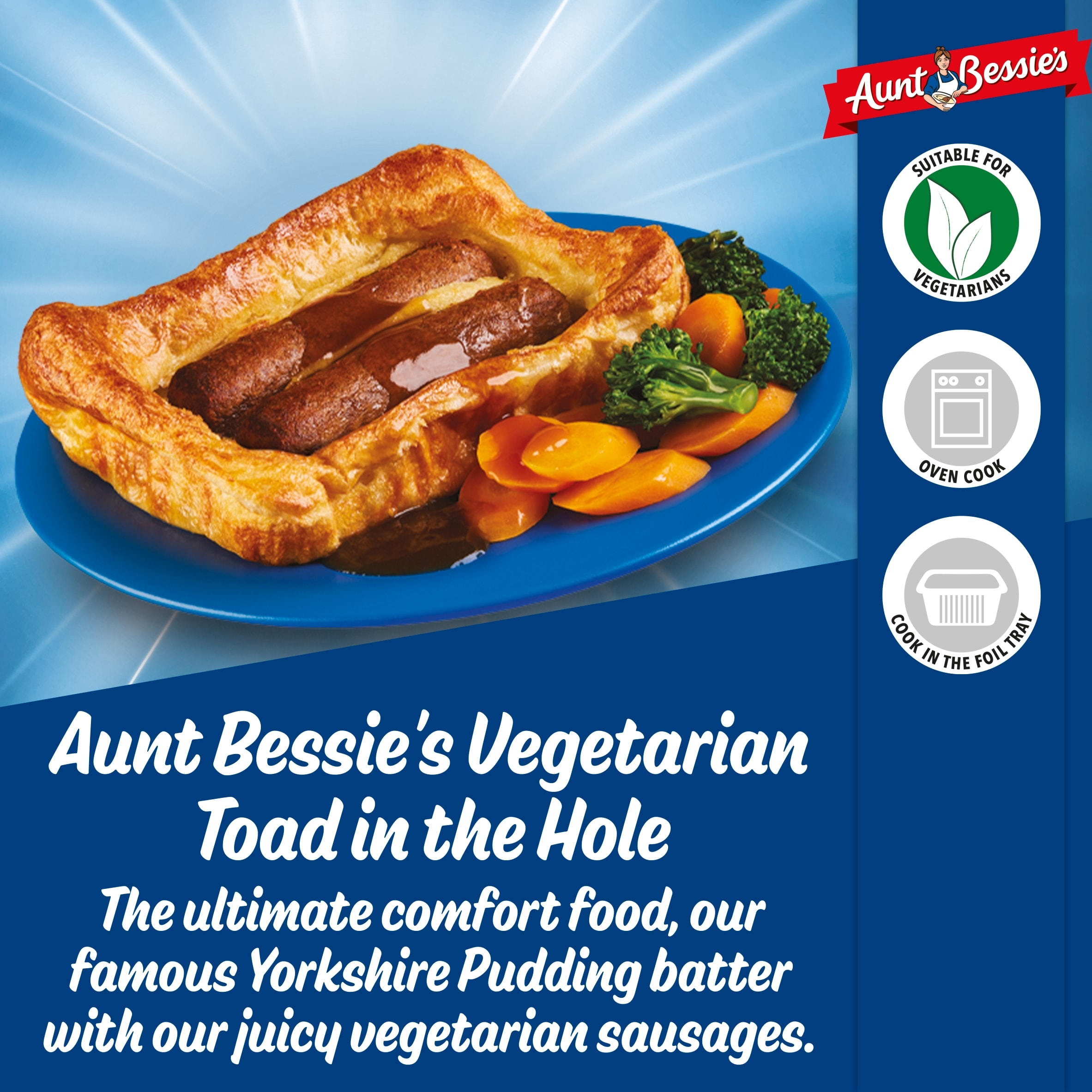 Aunt Bessie's Meat Free Toad In The Hole 190G thumbnail 2