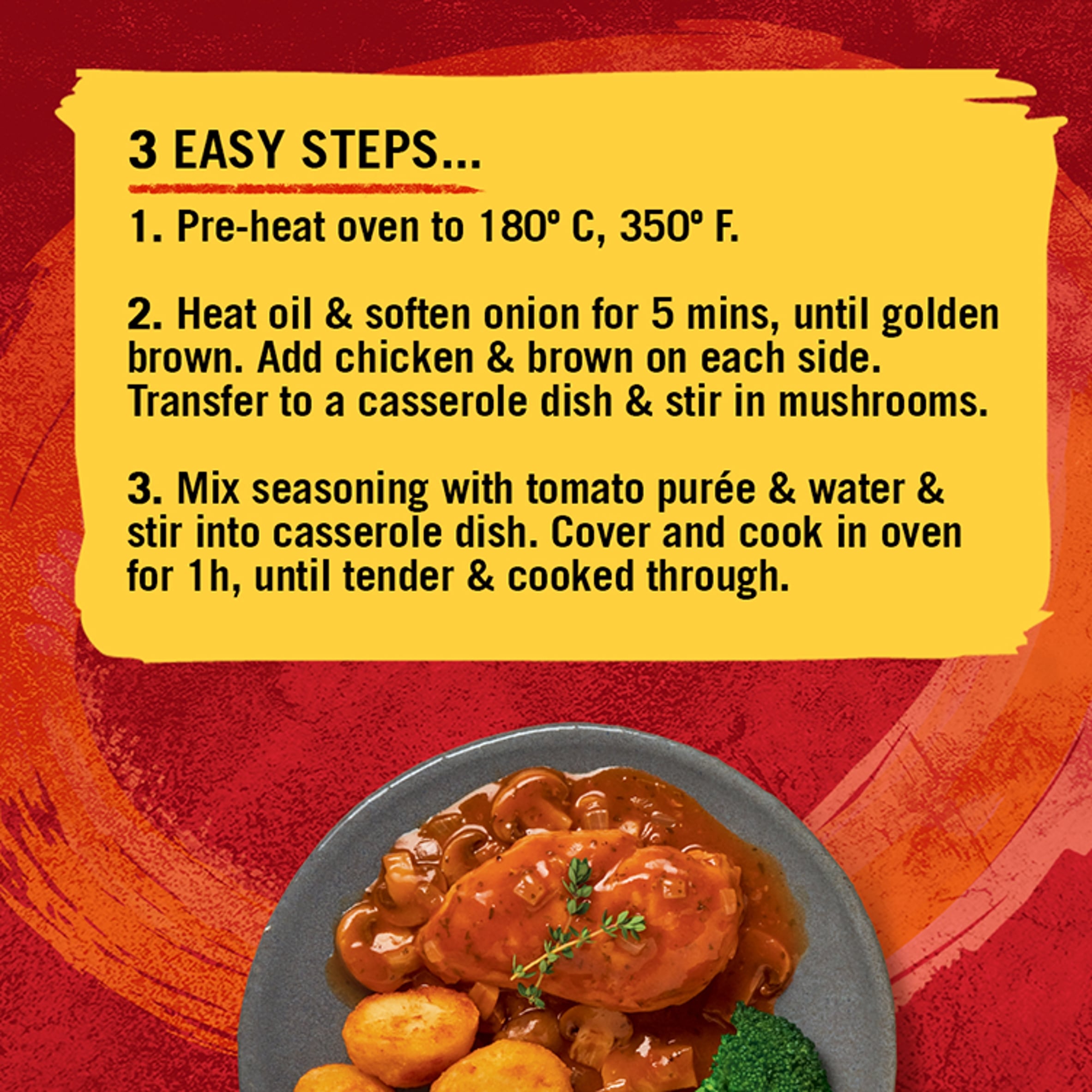 Schwartz Chicken Chasseur Recipe Mix 40g thumbnail 2