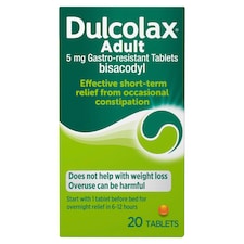 Dulcolax Laxative Constipation Relief Tablets 20s