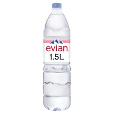 Evian Natural Bottled Mineral Still Water 1.5L