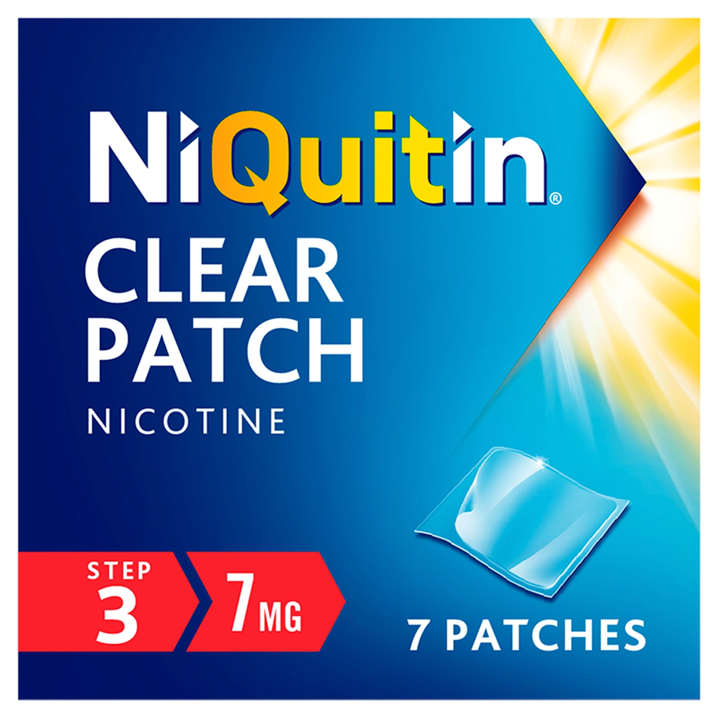 NiQuitin Clear Patch Stop Smoking Aid 7mg Nicotine Patches 7s thumbnail 2