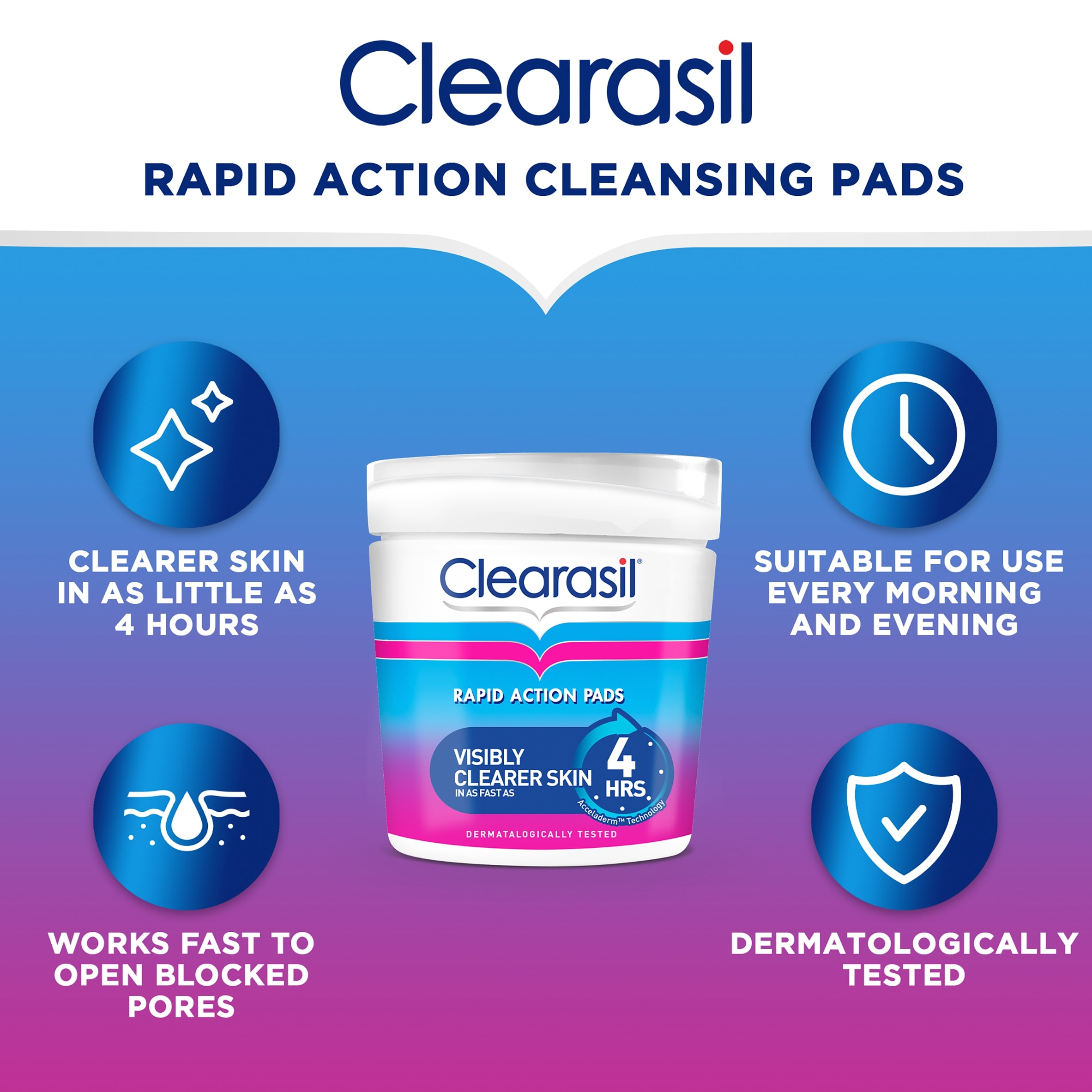 Clearasil Ultra Rapid Action Pads thumbnail 4