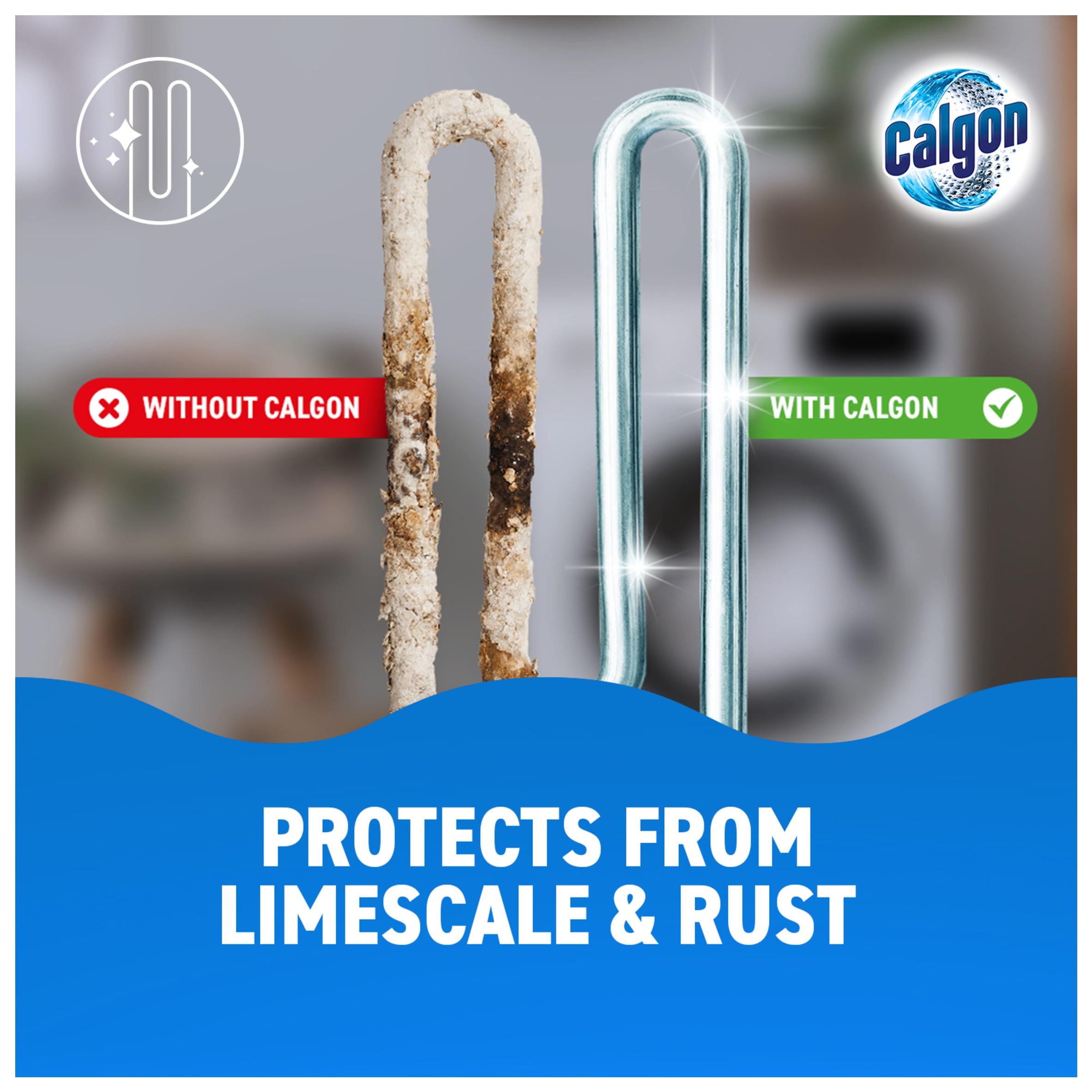 Calgon washing machine cleaner gel anti-limescale 750ml thumbnail 4