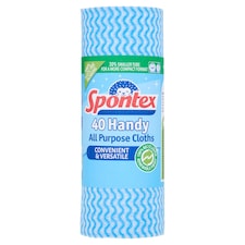 Spontex All Purpose Cloths On A Roll 40 Pack - Image 1