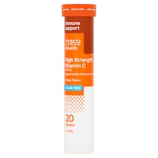Tesco Health High Strength Vitamin C Effervescent Tablets - Orange 20s
