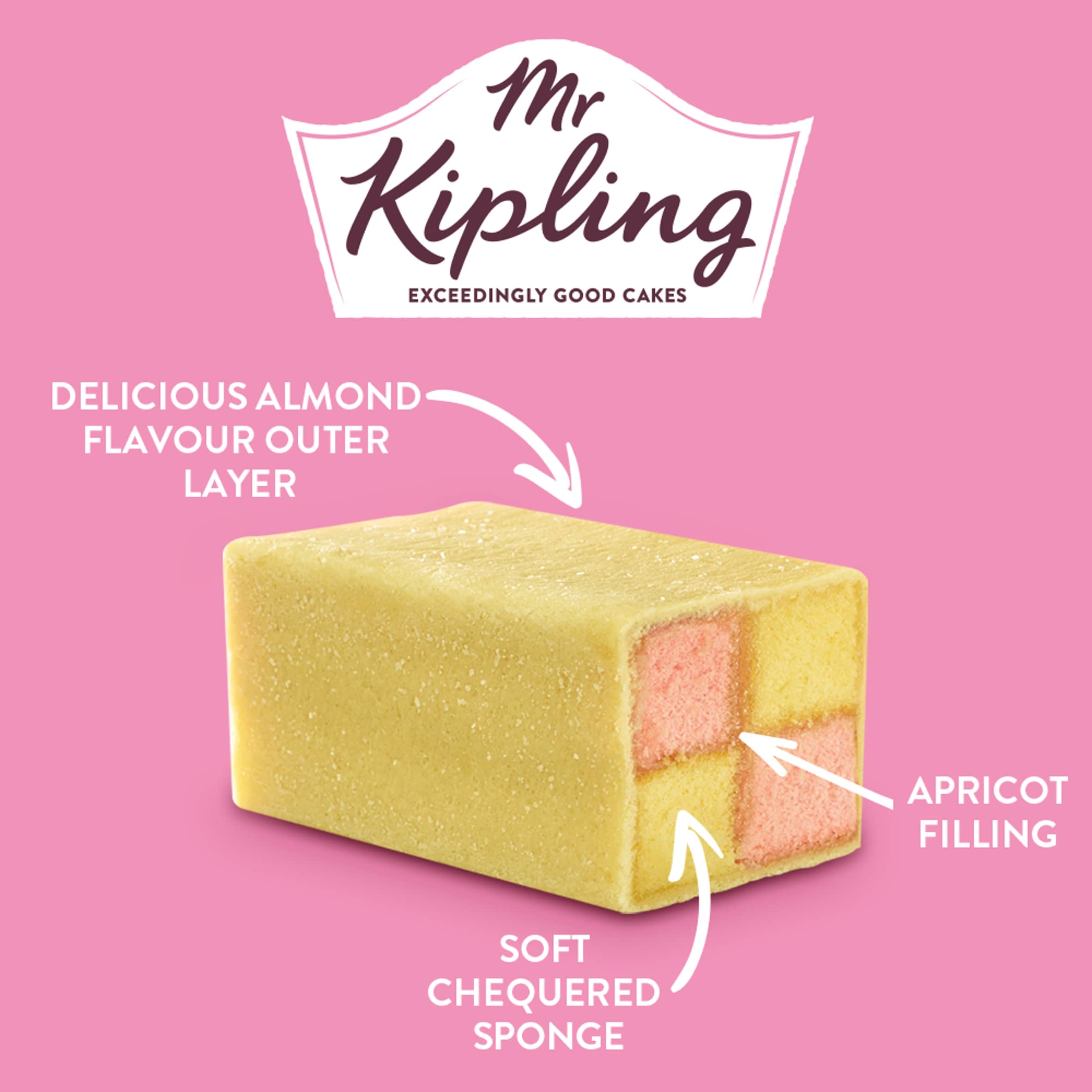 Mr Kipling Exceedingly Good Battenberg Cake thumbnail 2