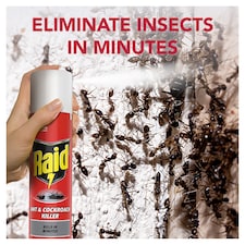 Raid Ant & Cockroach Insect Killer Aerosol Spray 300ml thumbnail 2