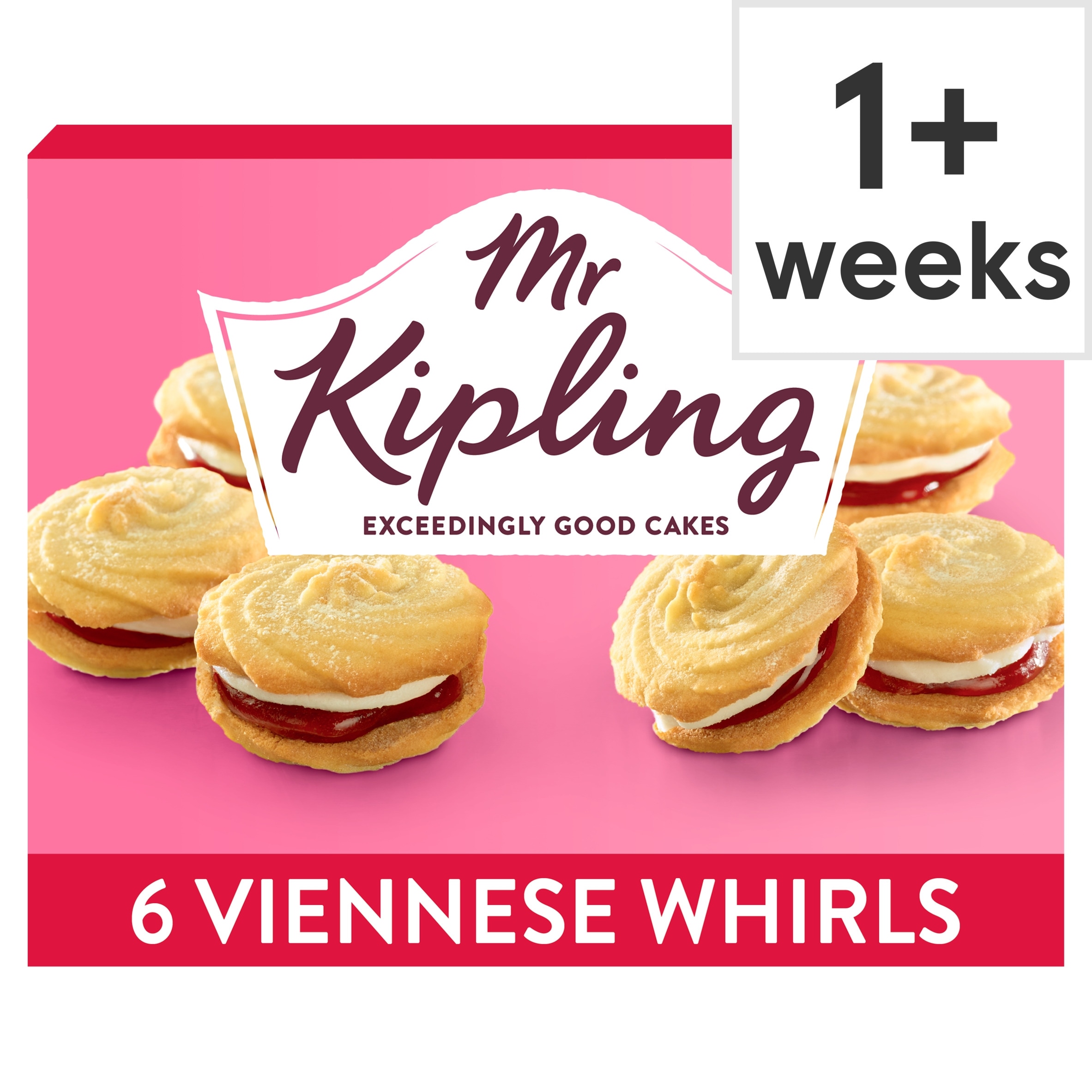 Mr Kipling Viennese Whirls Cakes 6 Pack