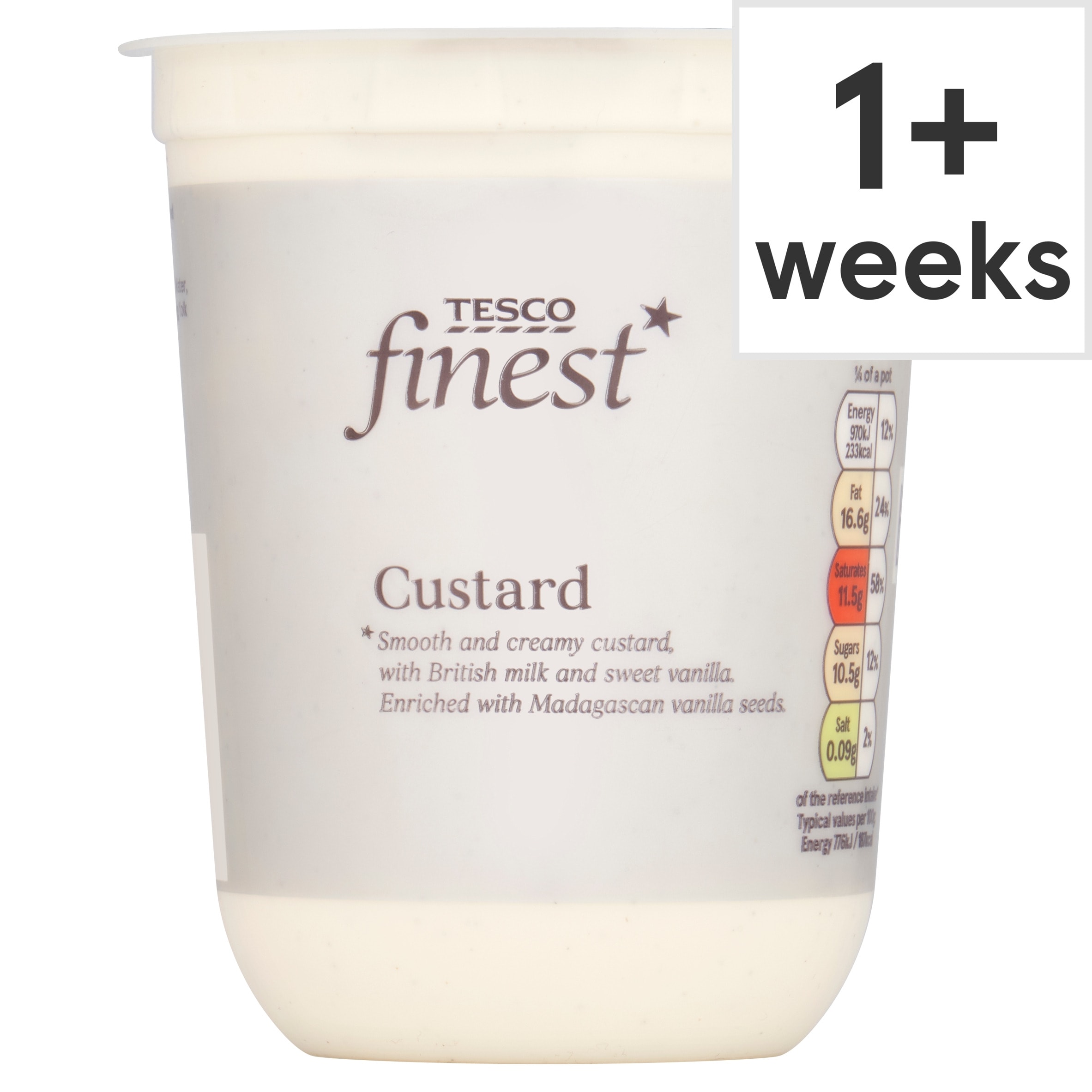 Tesco Finest Vanilla Custard 500g