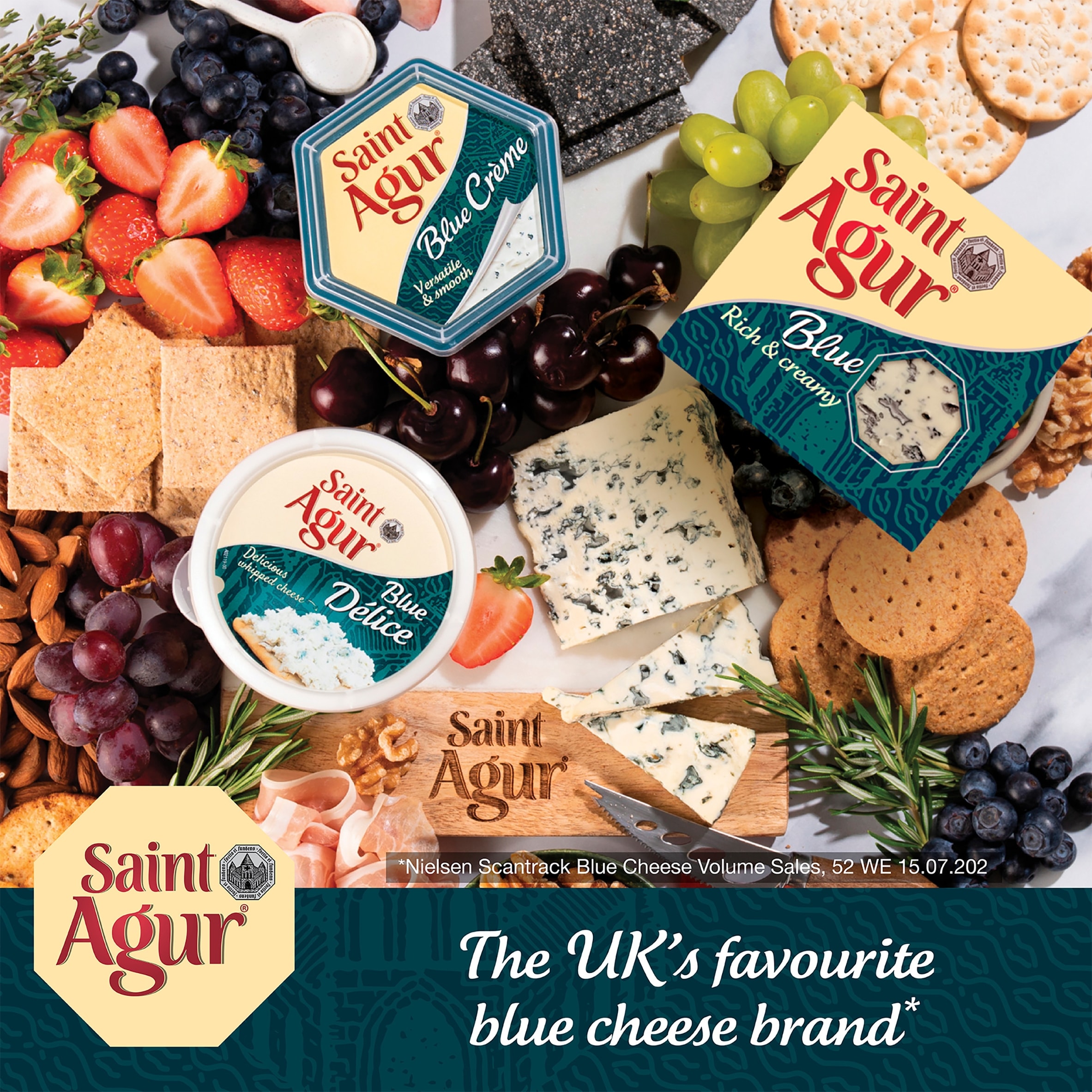 Saint Agur Blue Creme Cheese 150G thumbnail 4