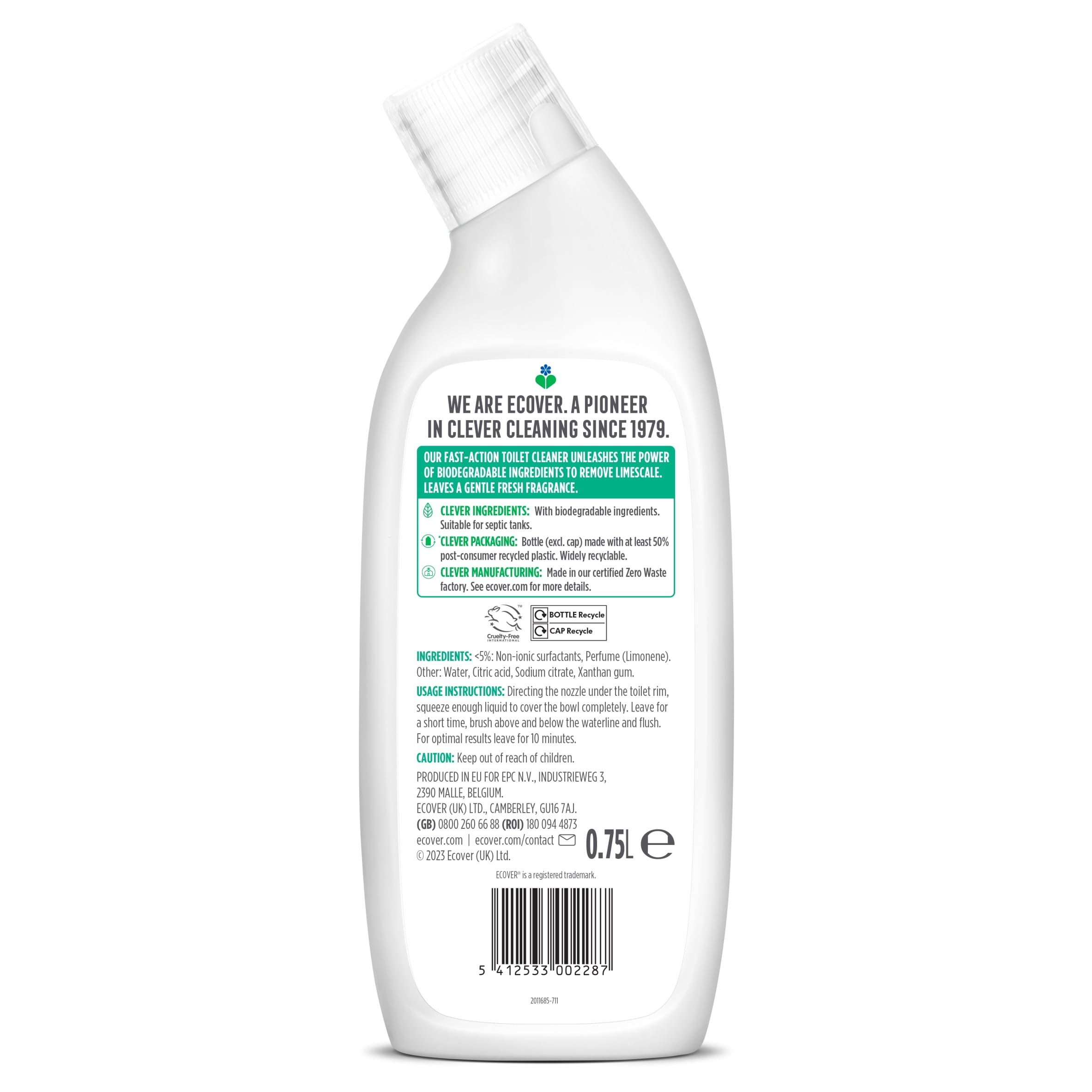 Ecover Toilet Cleaner Pine Fresh 750Ml thumbnail 2