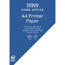 Tesco Basics A4 White Paper 70Gsm 500 Sheets