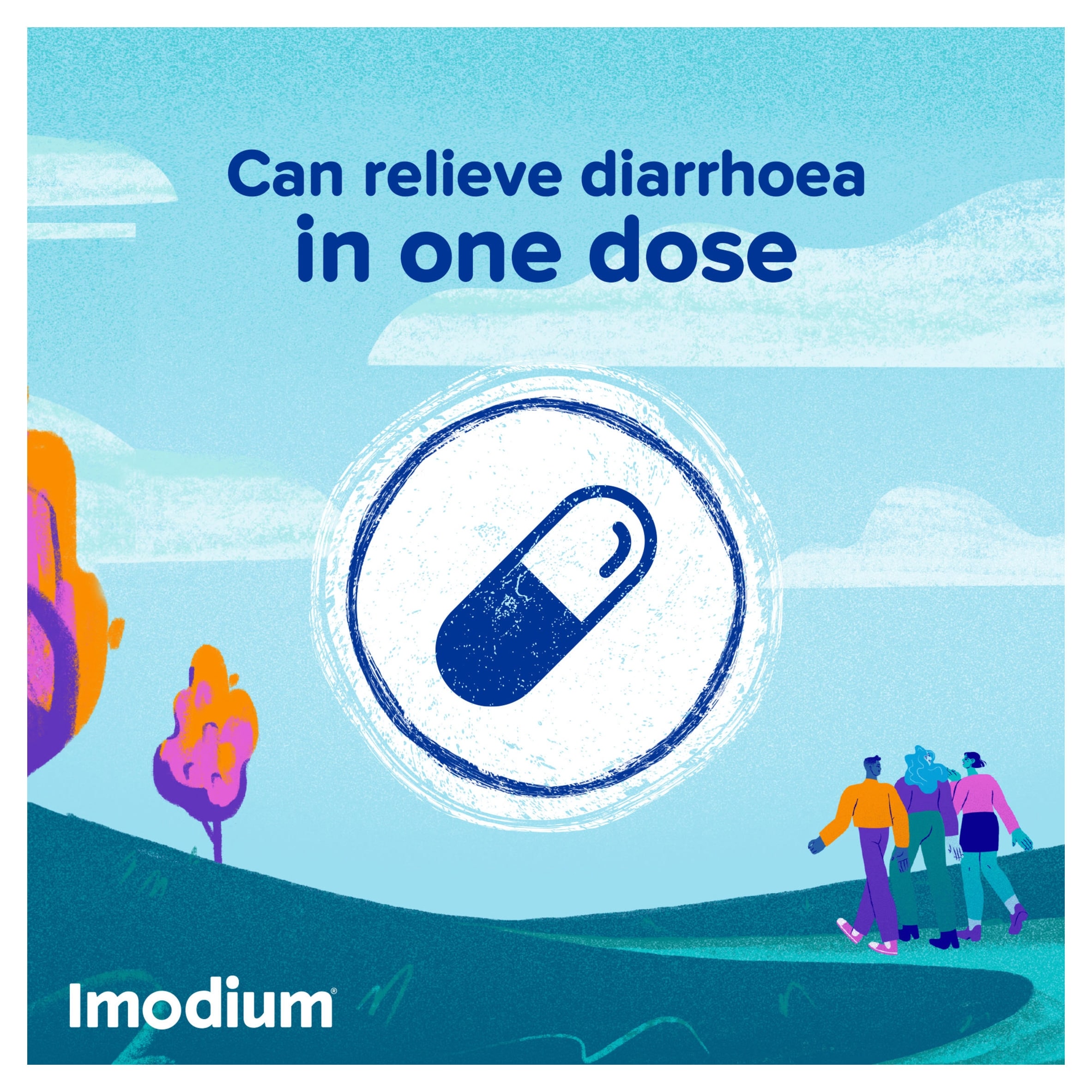 Imodium Original Diarrhoea Relief Capsules & Tablets - 1 Dose 6s thumbnail 4